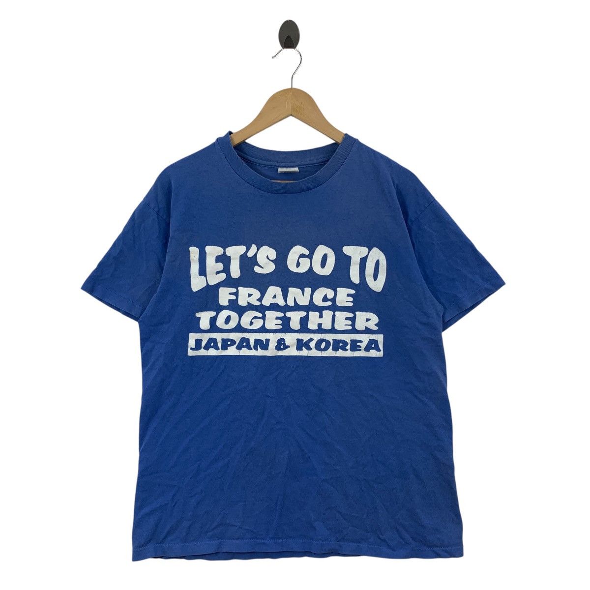 Vintage Vintage 90s BOMBONERA Lets GoTo France Together Japan Tshirt Size US L / EU 52-54 / 3 - 1 Thumbnail