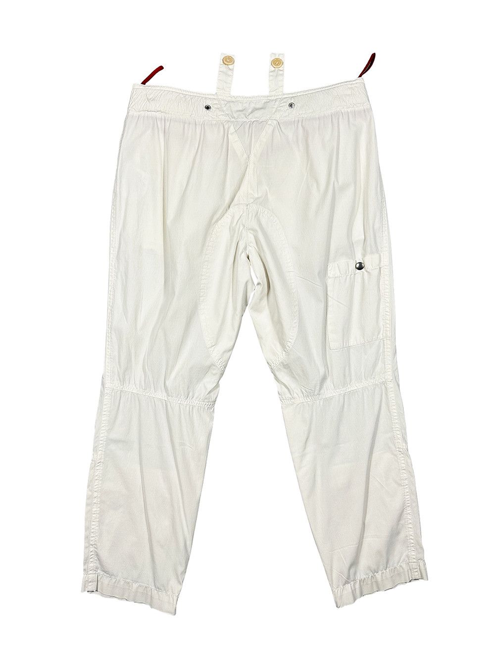 Prada Prada White Aviator Zipper Cargo Capri Pant Size 26" / US 2 / IT 38 - 2 Thumbnail