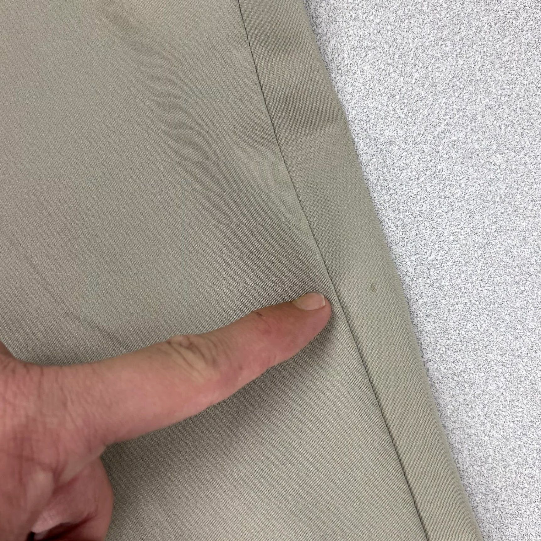 Rhone Rhone Commuter Pants Mens 38x33 Beige Performance Chino Slant Pockets Flat Front Zip Fly 100% Polyester Tapered Inseam 33 Regular Size US 38 / EU 54 - 7 Thumbnail