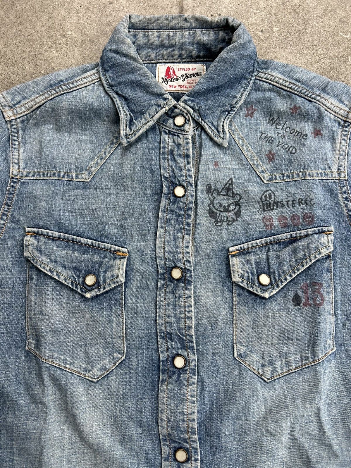 Hysteric Glamour Hysteric Glamour Denim Western Shirt Size S / US 4 / IT 40 - 2 Thumbnail