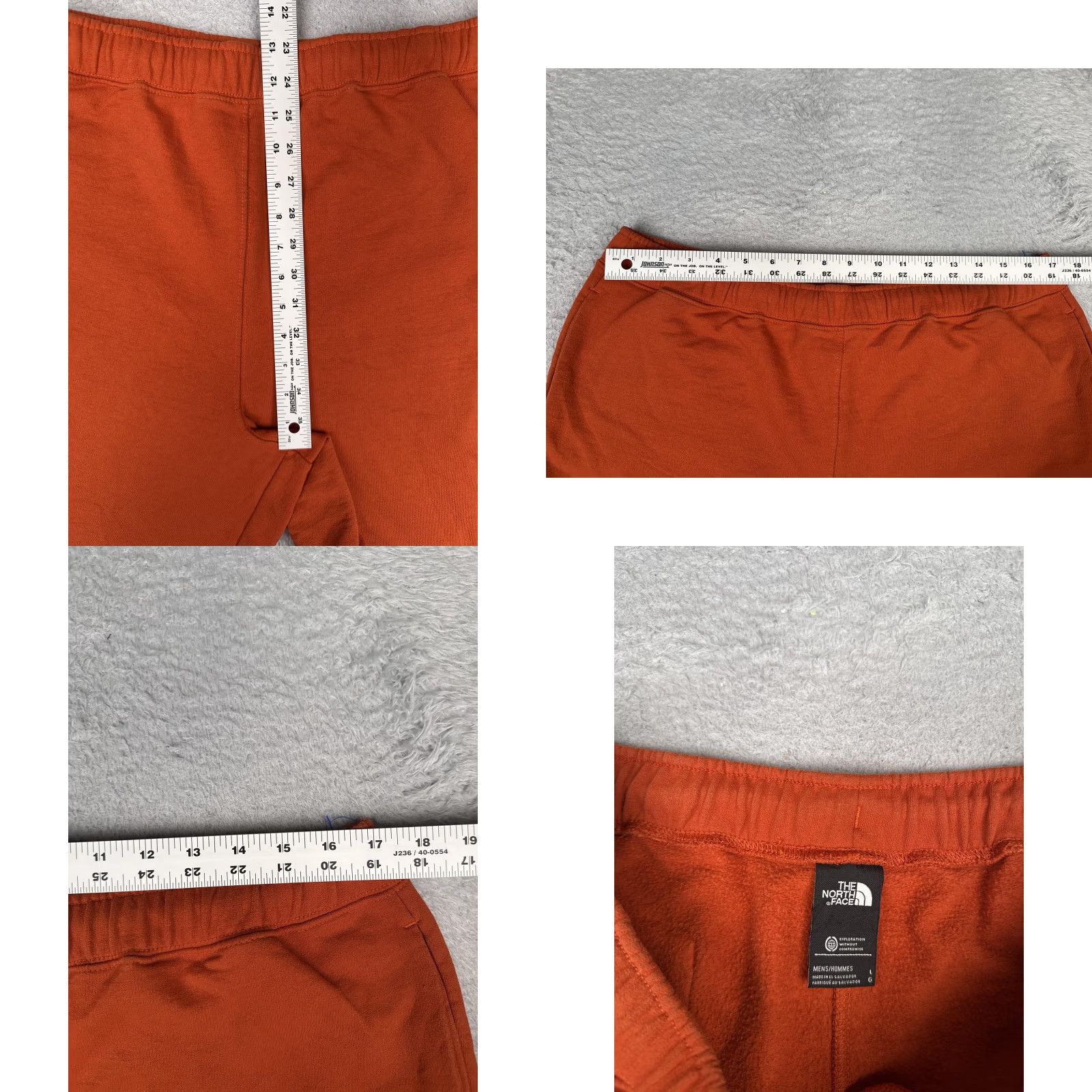 The North Face The North Face Shorts Mens L Orange Sweat Elastic Waist 8 Inseam Casual Size US 33 - 8 Thumbnail