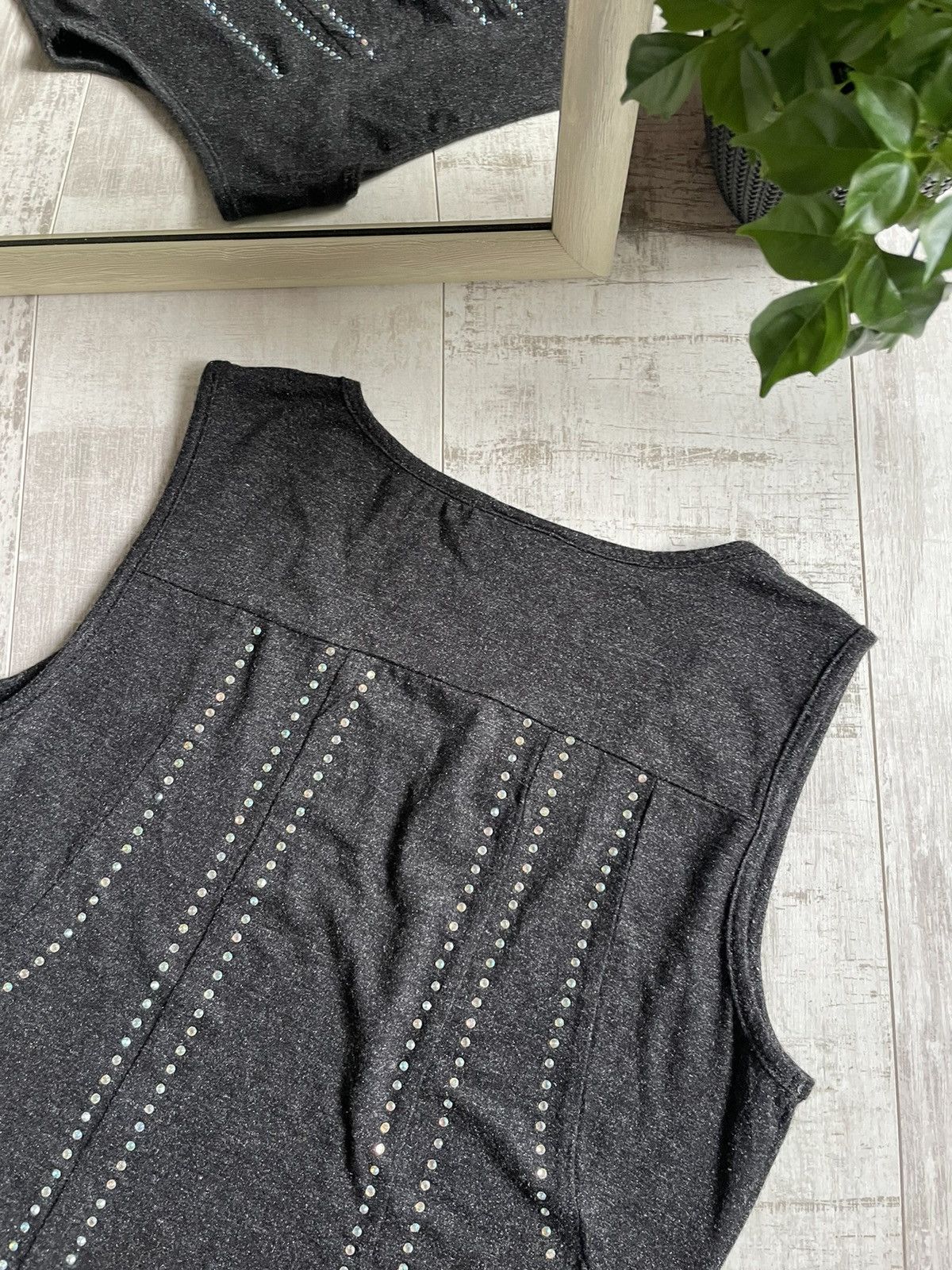 Harley Davidson × Vintage Harley Davidson Vintage Tank Tops Eagle USA Flag Rhinestones Size L / US 10 / IT 46 - 6 Thumbnail