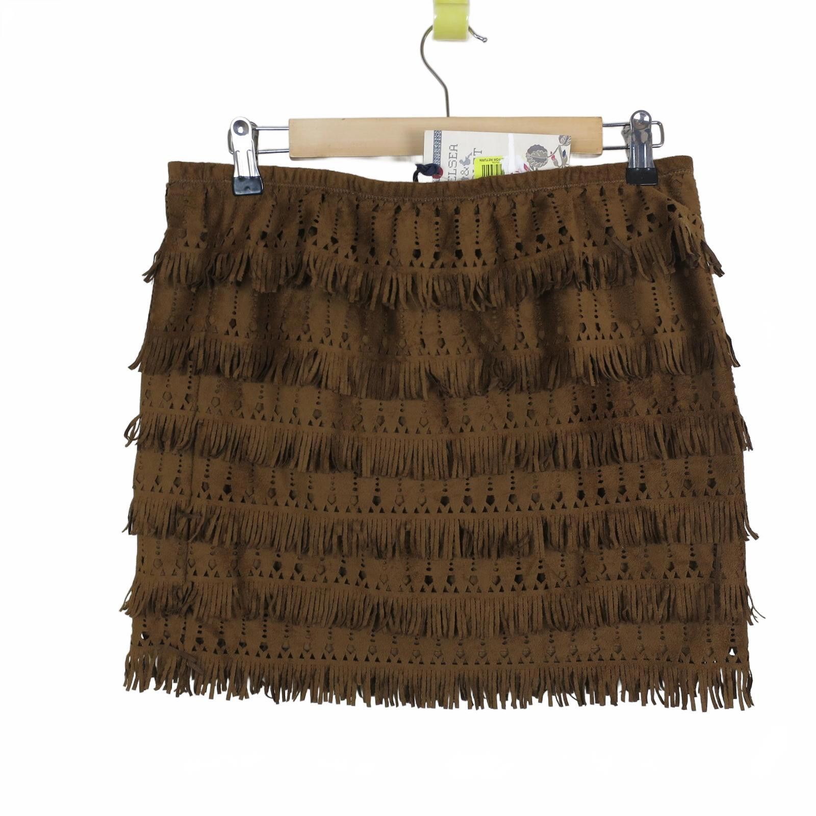 Other Chic Chelsea & Violet Fringe Mini Skirt Size 28" / US 6 / IT 42 - 1 Thumbnail