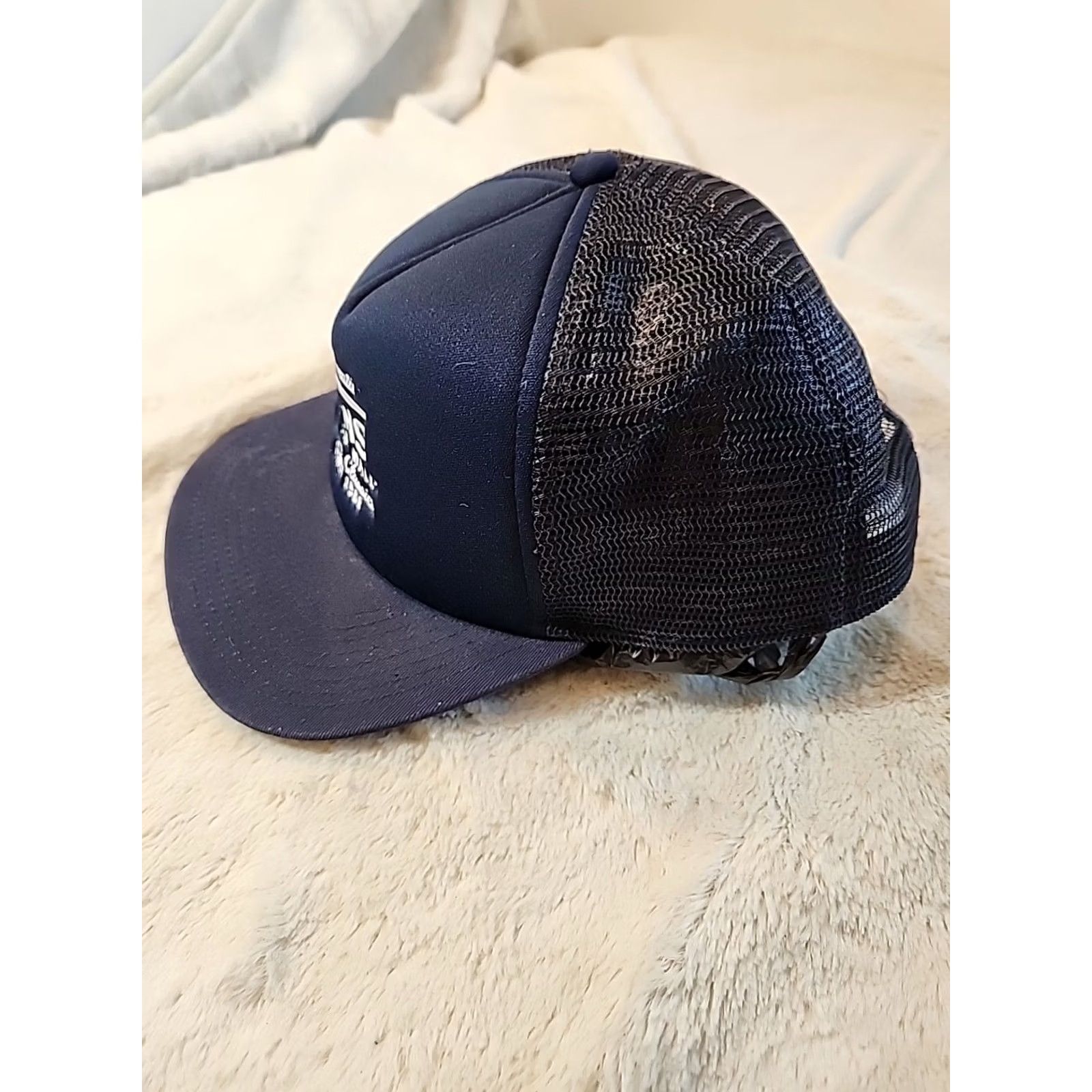 Vans VANS Galer Trucker Hat Cap Off The Wall since 1966 Classics Snapback Adjustable Hat Men One Size Blue Canvas Adjust. Size ONE SIZE - 3 Thumbnail