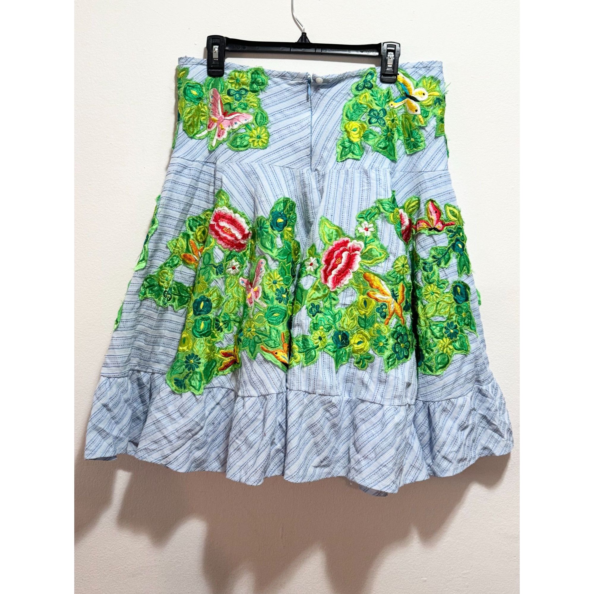Other Ariella embroidered floral butterfly skirt size L Size 29" - 7 Thumbnail