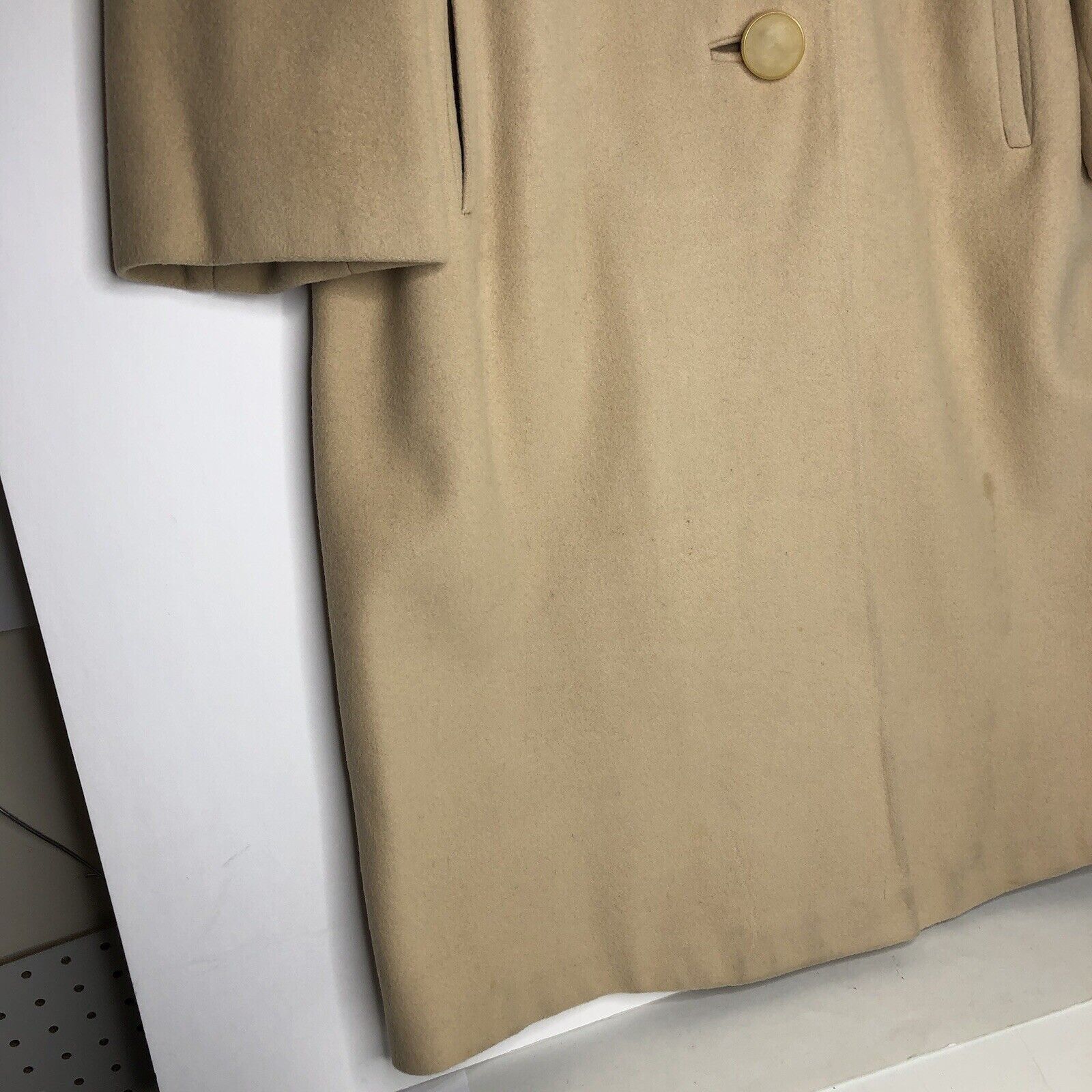 Other Women 80s Tan Long Coat Sz S 100% Cashmere Brown Real ming Size S / US 4 / IT 40 - 5 Thumbnail