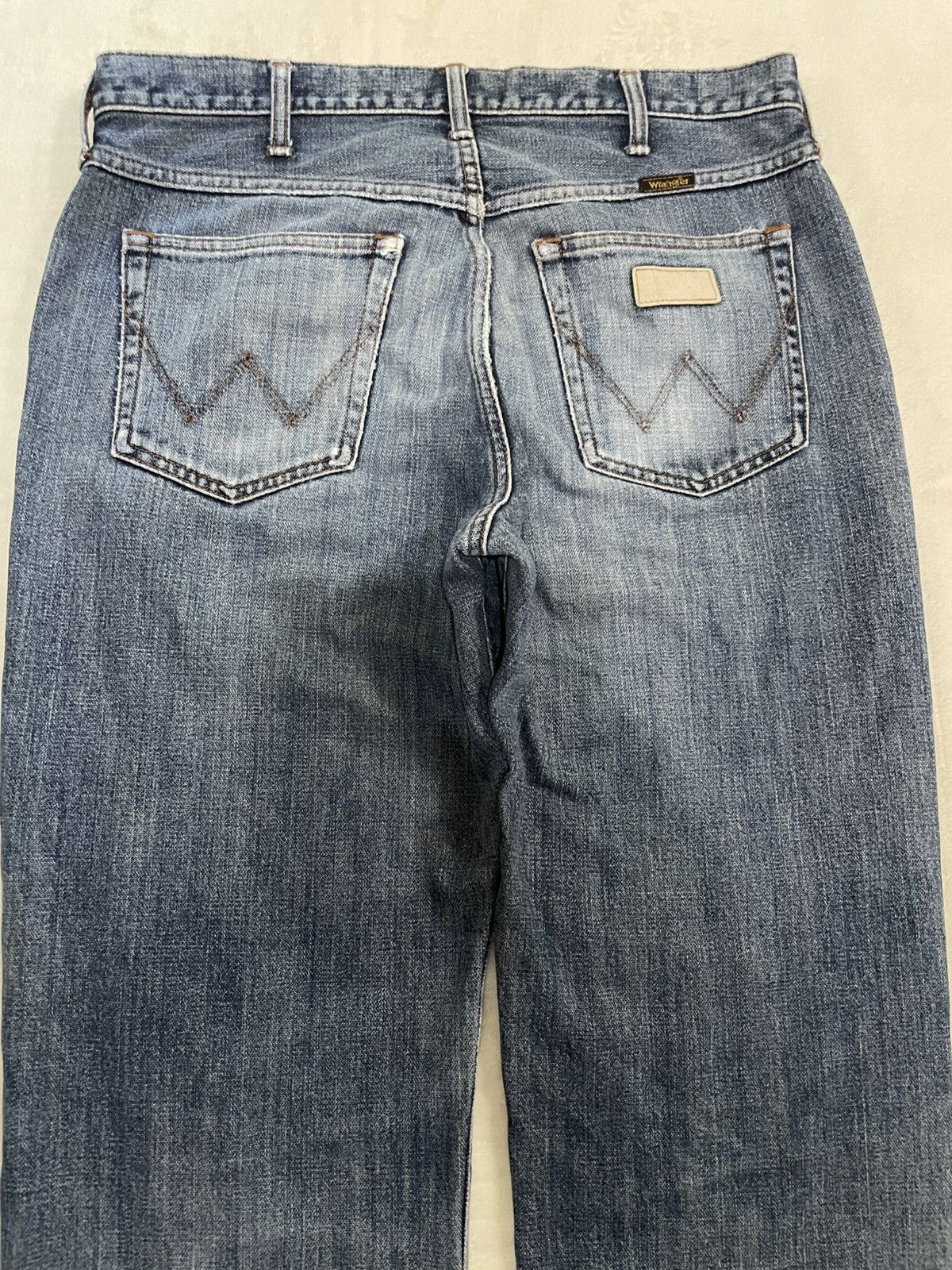 Japanese Brand Vintage Wrangler Japanese Brand Distressed Faded Size US 33 - 9 Thumbnail