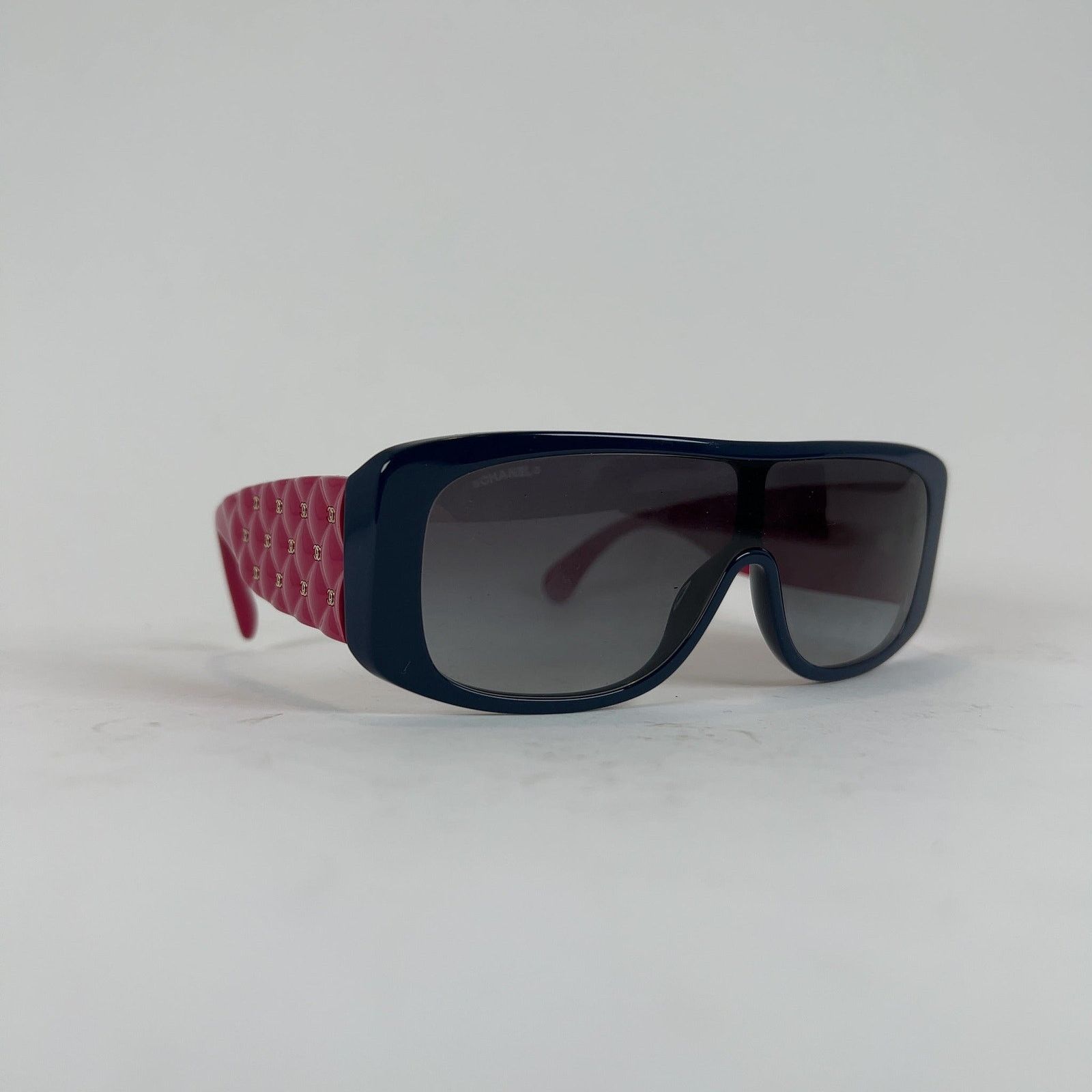 Chanel Chanel CC Quilted Acetate Sunglasses Size ONE SIZE - 1 Thumbnail