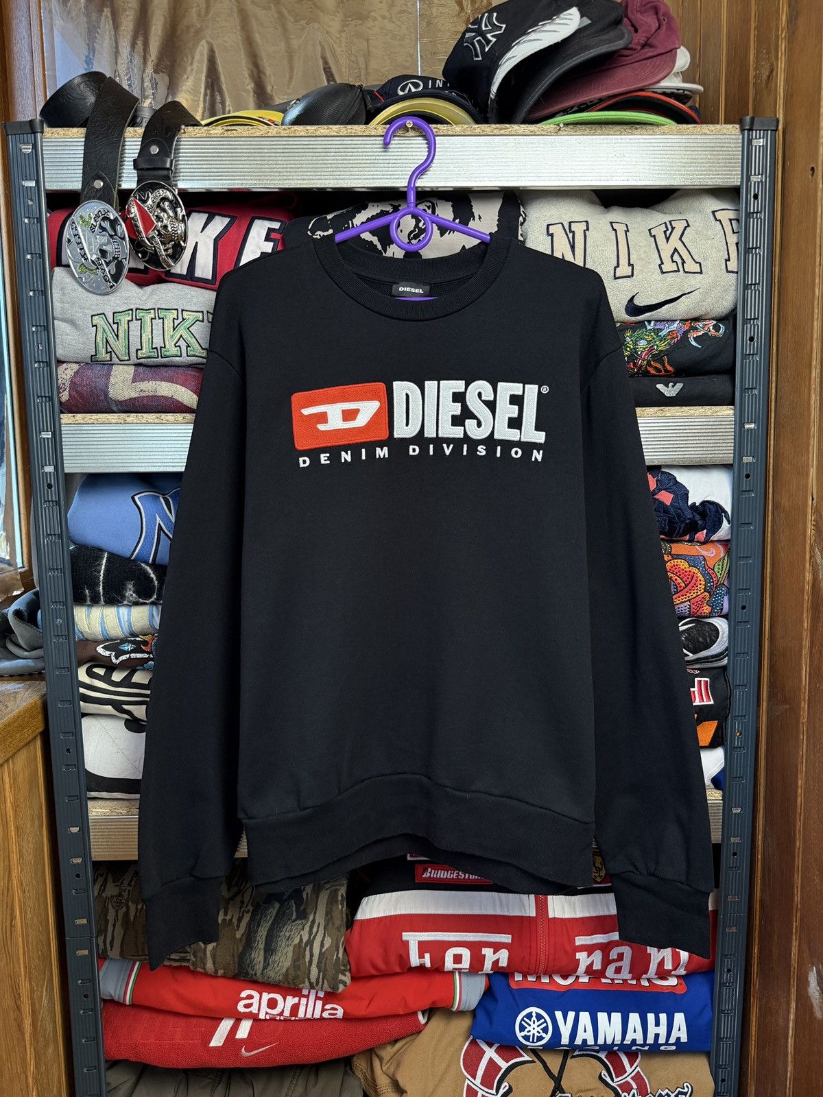 Y2K Diesel Denim Division big logo sweatshirt