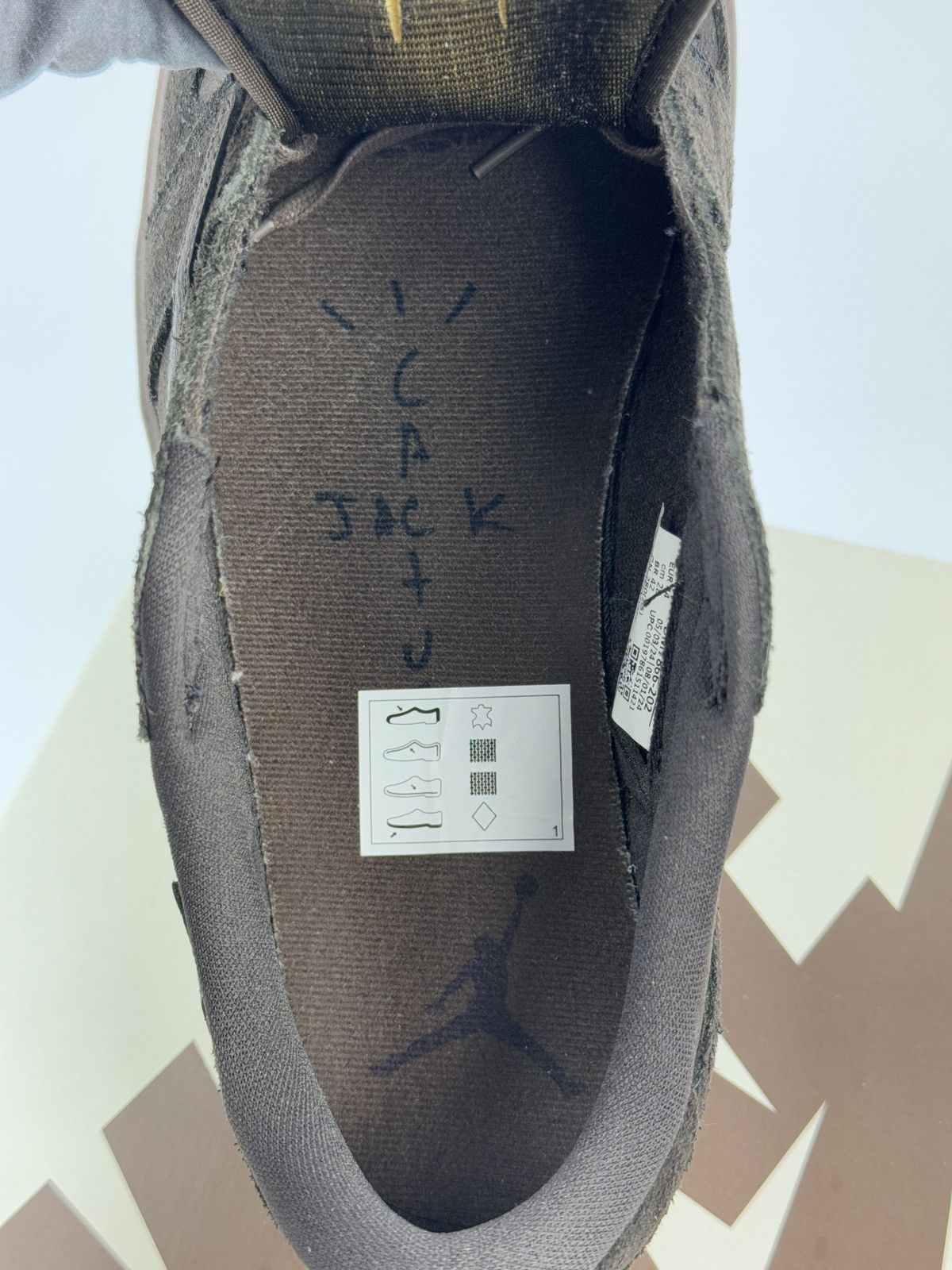Jordan Brand JORDAN 1 RETRO CACTUS JACK VELVET BROWN SNEAKERS Size US 14 / EU 47 - 11 Thumbnail
