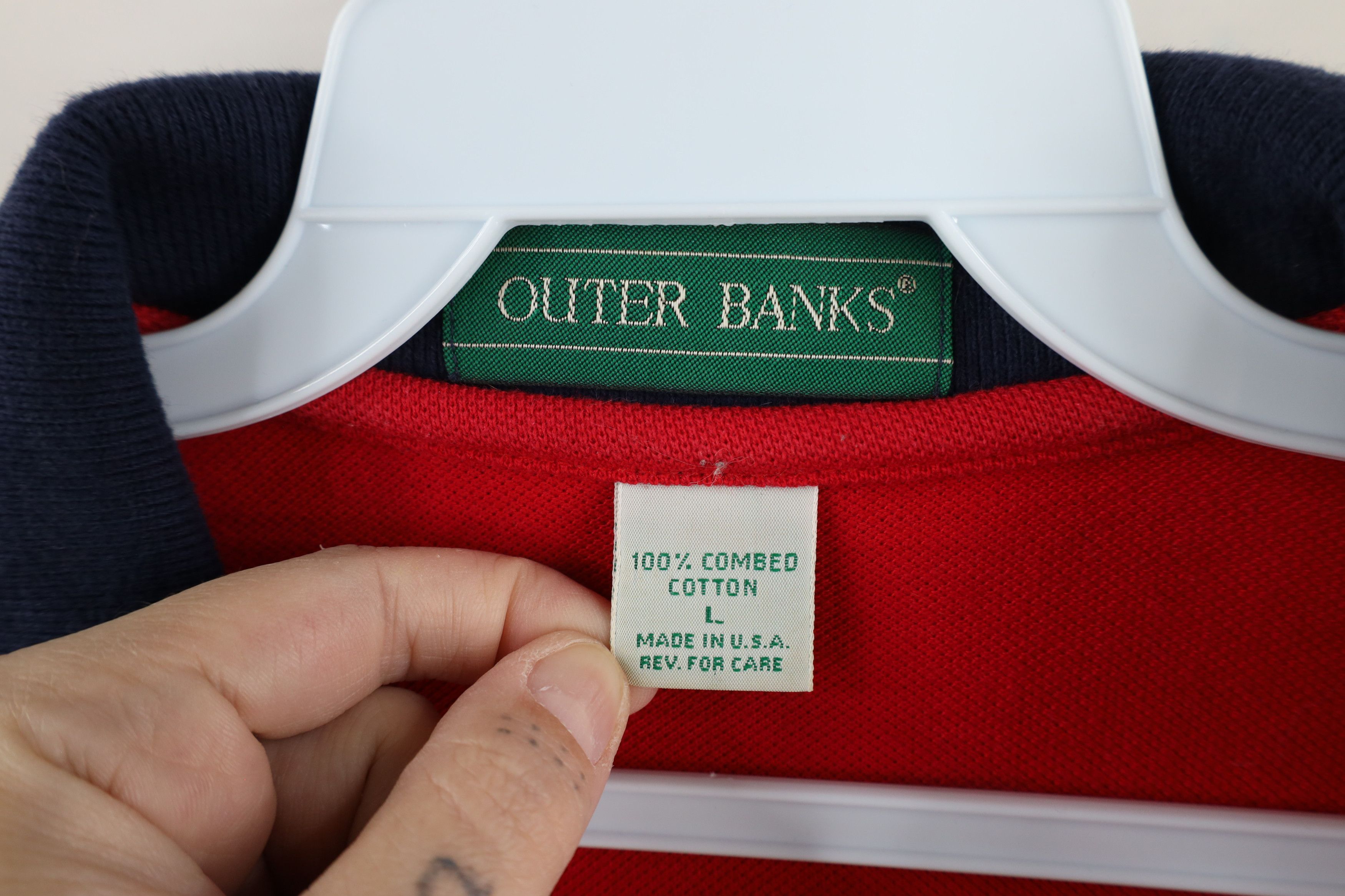 Vintage Vintage 90s Out Almondina Brand Biscuits Polo Shirt USA Size US L / EU 52-54 / 3 - 7 Thumbnail