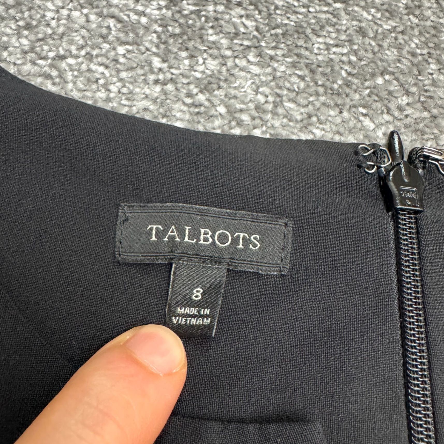 Talbots Talbots Dress Wool Sheath Midi Black Pockets Workwear Womens 8 Seasonless Size M / US 6-8 / IT 42-44 - 7 Thumbnail