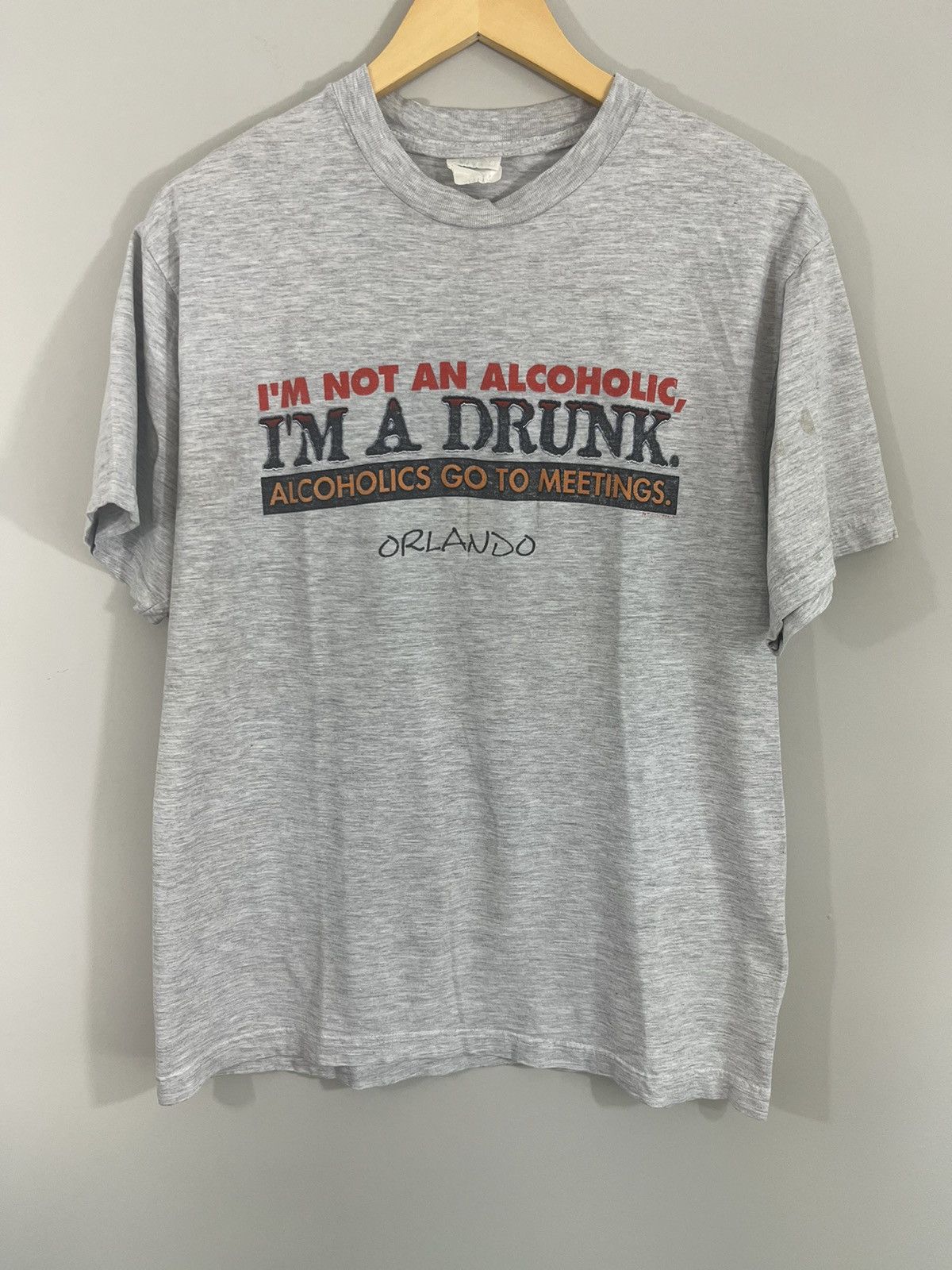 Vintage Distressed Alcoholic Adult Humor Drunk Tee Size US L / EU 52-54 / 3 - 1 Thumbnail