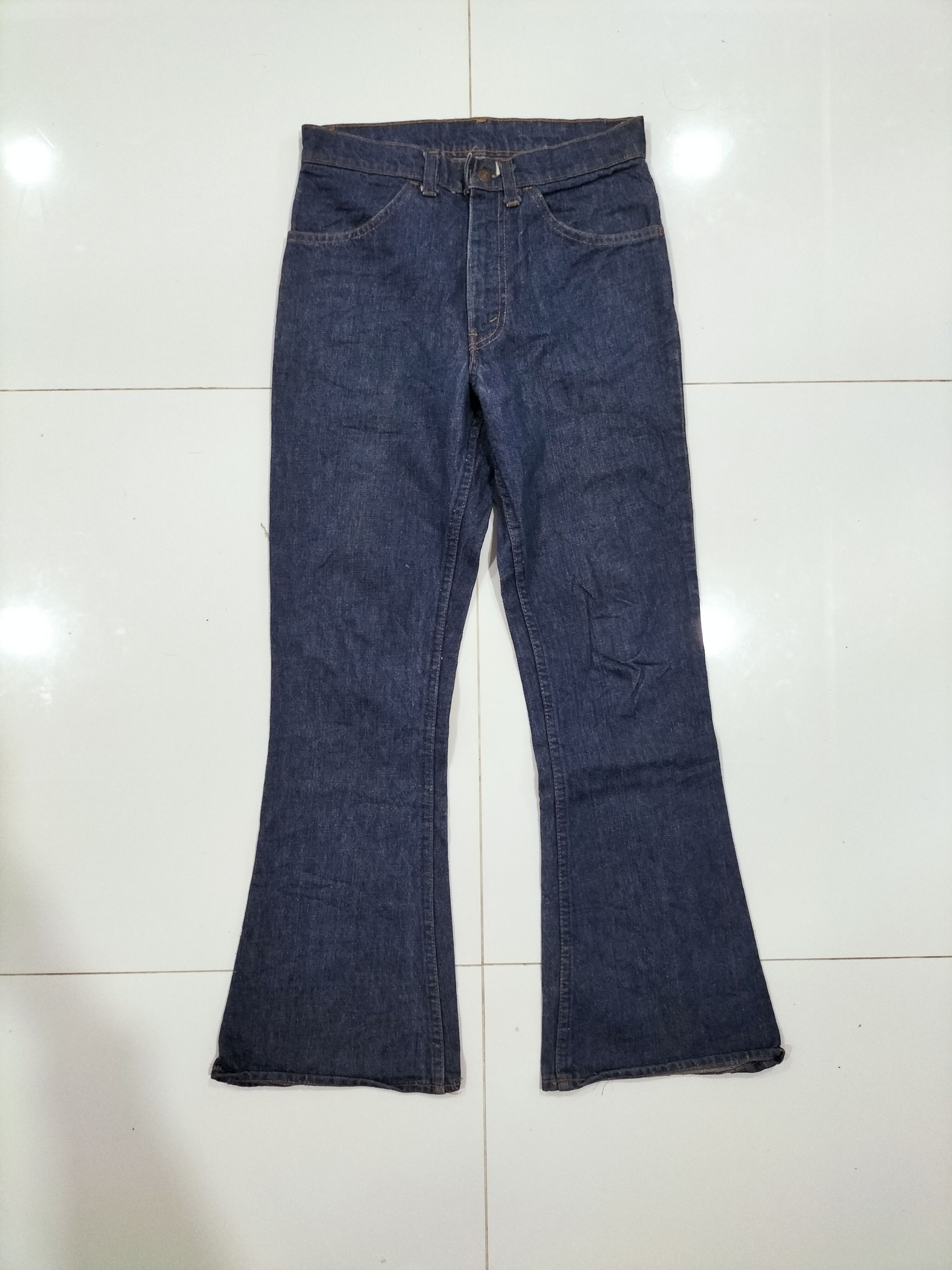image of Vintage Levis 545 Single Orange Tab Flair Jean in Blue Denim, Men's (Size 30)