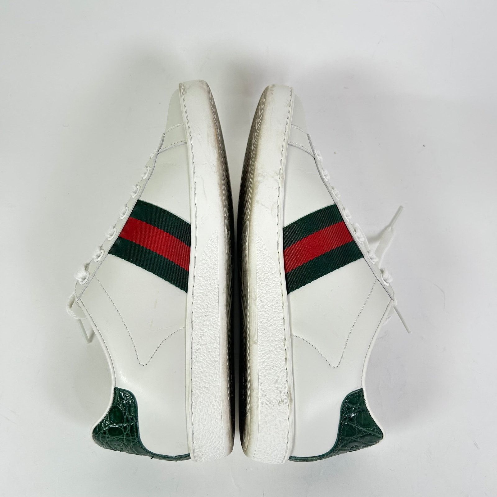 Gucci Gucci Web Ace Leather Sneaker Size US 4.5 / IT 34.5 - 4 Thumbnail