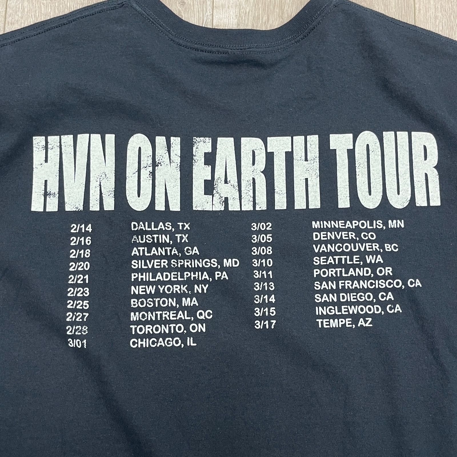 Vintage Lil Tecca HVN ON EARTH TOUR GENERAL ADMISSION 2024 Tee XL Size US XL / EU 56 / 4 - 5 Thumbnail