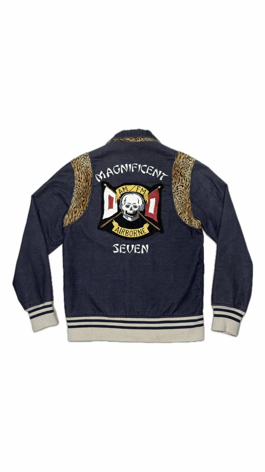 Neighborhood 2010 Neighborhood skull embroidery patched corduroy jacket Size US S / EU 44-46 / 1 - 1 Thumbnail