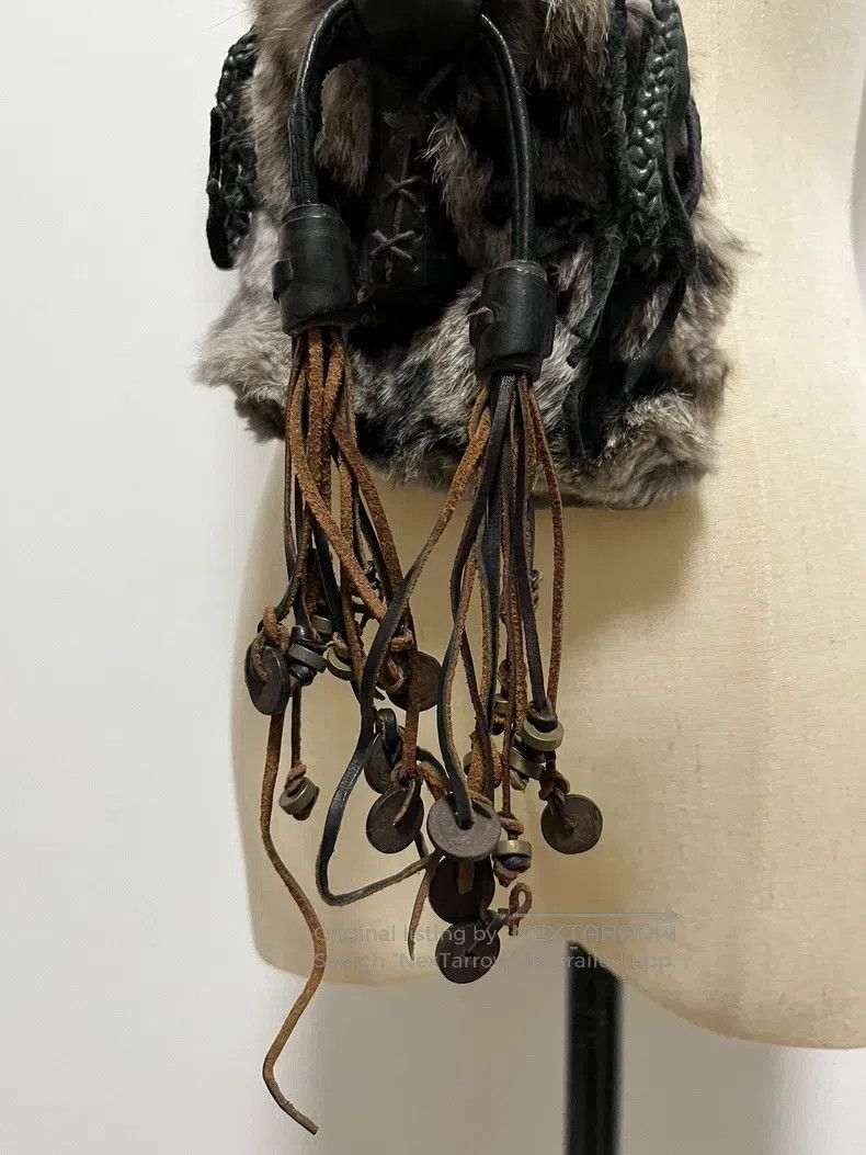 Japanese Brand Japanese Brand Henry beguelin Furry Mini Drawstring Bag Size ONE SIZE - 4 Thumbnail
