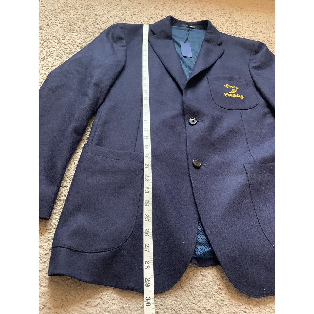 Noah NOAH CROSS COUNTY EMBROIDERED LOGO BLAZER JACKET Size 40R - 18 Thumbnail