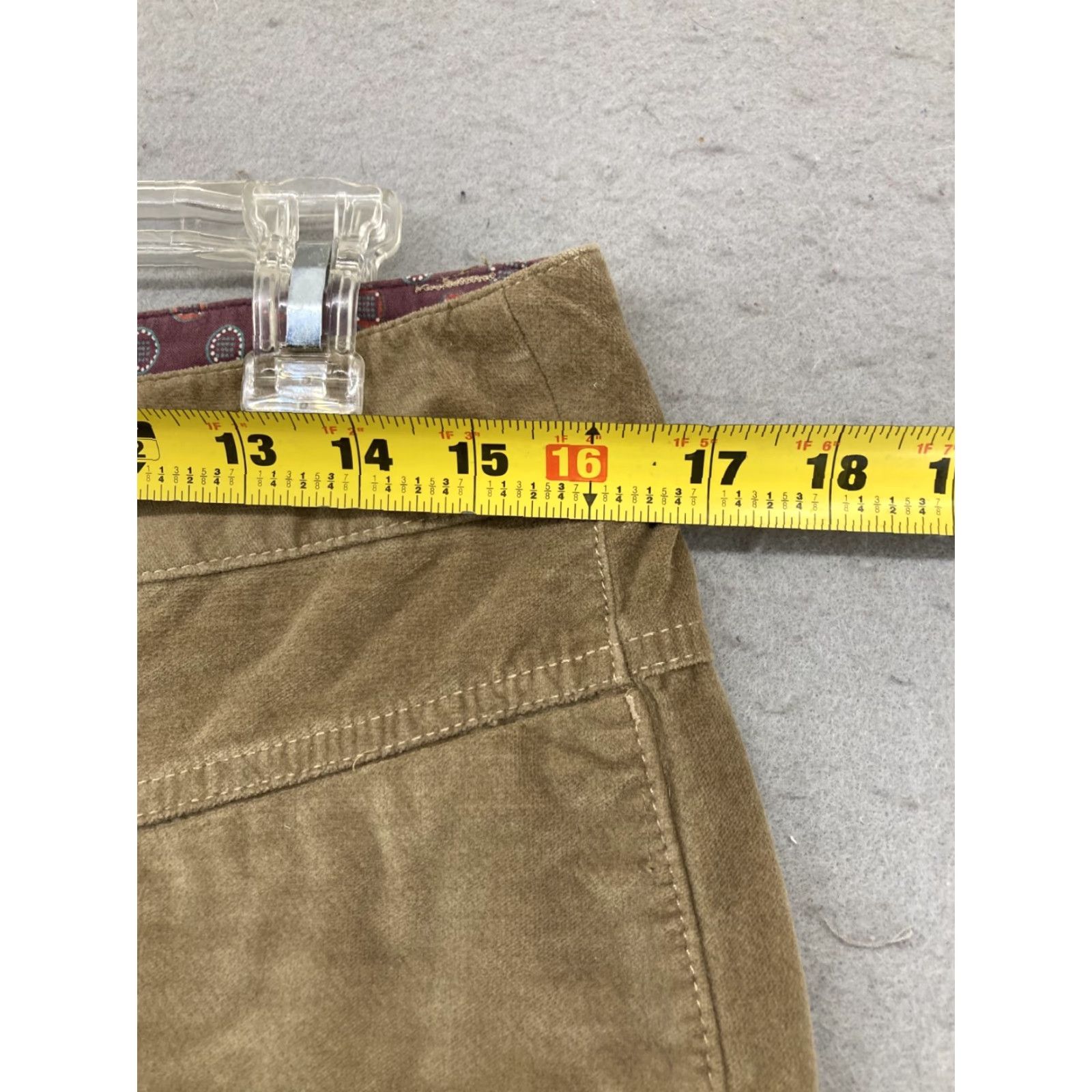 Athleta Athleta Women's Mini Skirt Size 10 Brown Cotton Blend Suede 90s Boho Casual Size 32" / US 10 / IT 46 - 4 Thumbnail