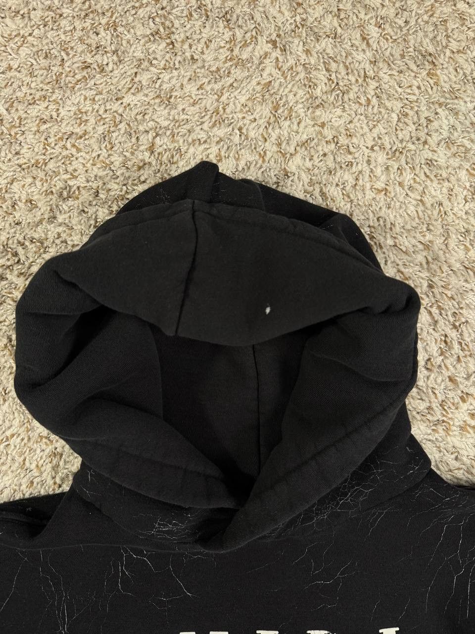 Amiri AMIRI Cracked Dye Core Logo Hoodie Black Size US XL / EU 56 / 4 - 8 Thumbnail