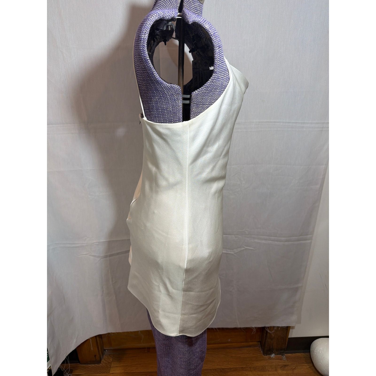 Alice + Olivia Alice + Olivia Woman's White Harmony Mini Slip Dress Size 4 Size S / US 4 / IT 40 - 4 Thumbnail