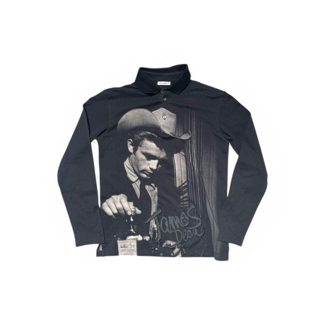 Dolce & Gabbana Dolce & Gabbana - M James Dean Polo Black Summer Shirt Size US M / EU 48-50 / 2 - 1 Thumbnail