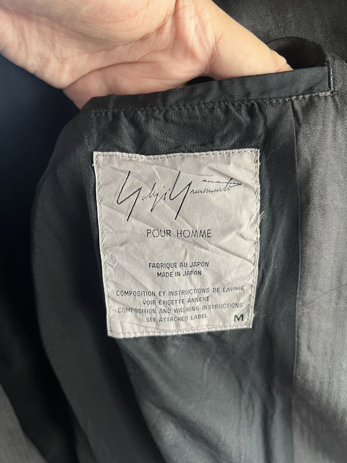 Yohji Yamamoto SS98 Yohji Yamamoto Pour Homme Oversized Silk Blazer Jacket Size US M / EU 48-50 / 2 - 5 Thumbnail
