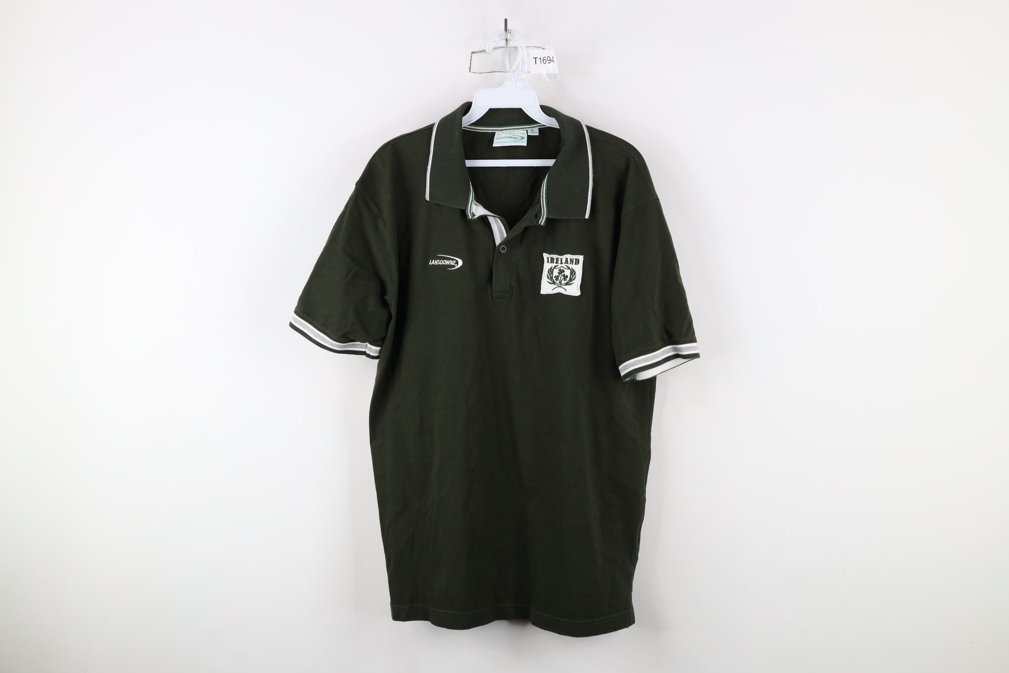 Vintage Vintage Faded Spell Out Ireland Rugby Jersey Polo Shirt Size US L / EU 52-54 / 3 - 1 Thumbnail