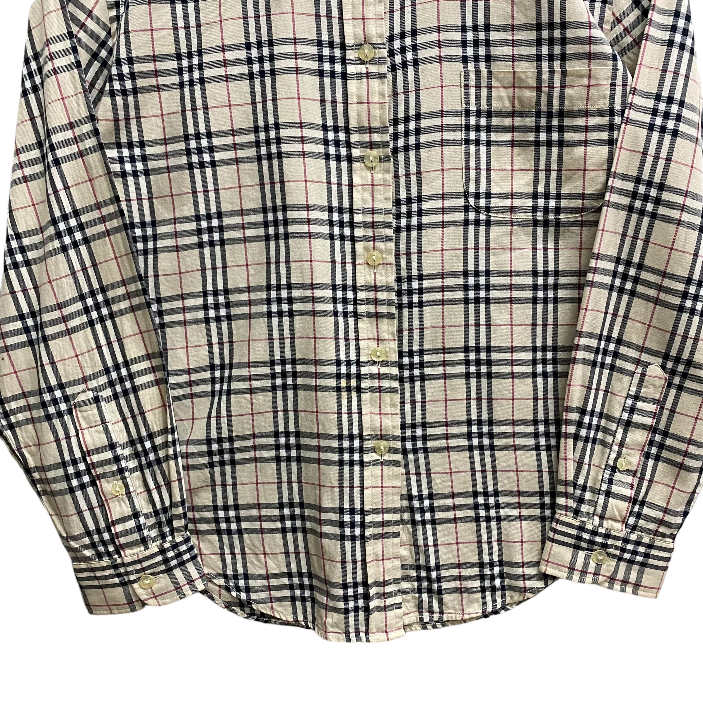 Burberry Vintage Burberry Nova Check Button Ups Shirt Size Medium Size M / US 6-8 / IT 42-44 - 3 Thumbnail