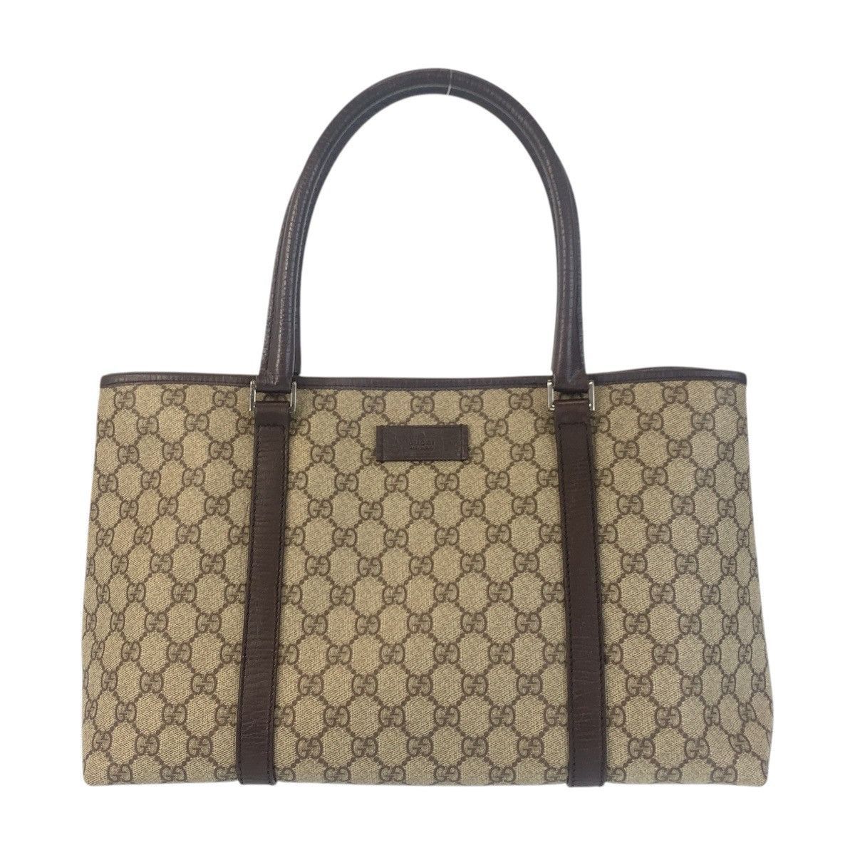Gucci Gucci GG Supreme Canvas/leather 2Way Tote Bag 114595 Canvas Shoulder Bag 114595 in Beige, Women's