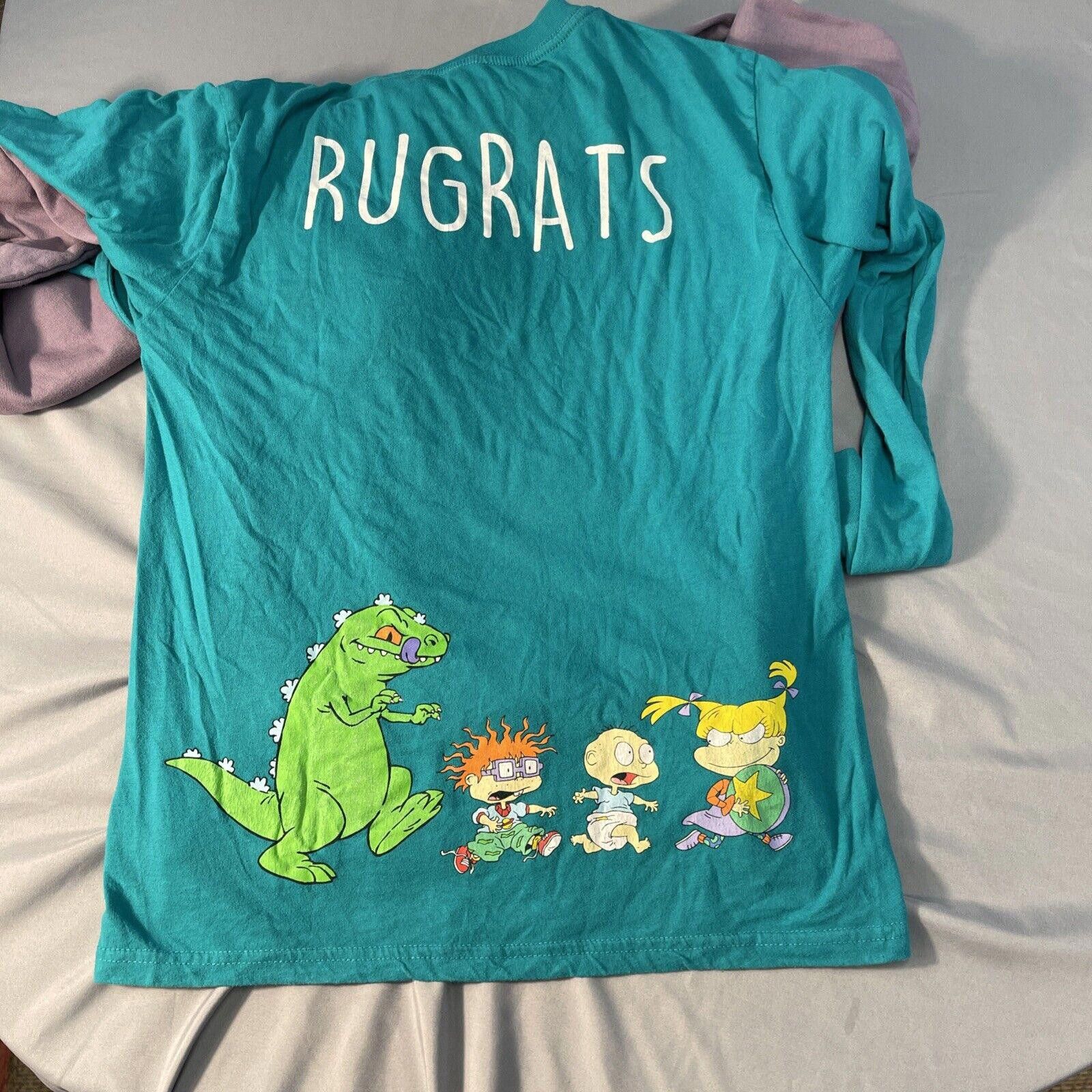 Nickelodeon 2 Nickelodeon Rugrats Lot Sweatshirt and T 90’s Cartoons Size US 30 / EU 46 - 2 Thumbnail