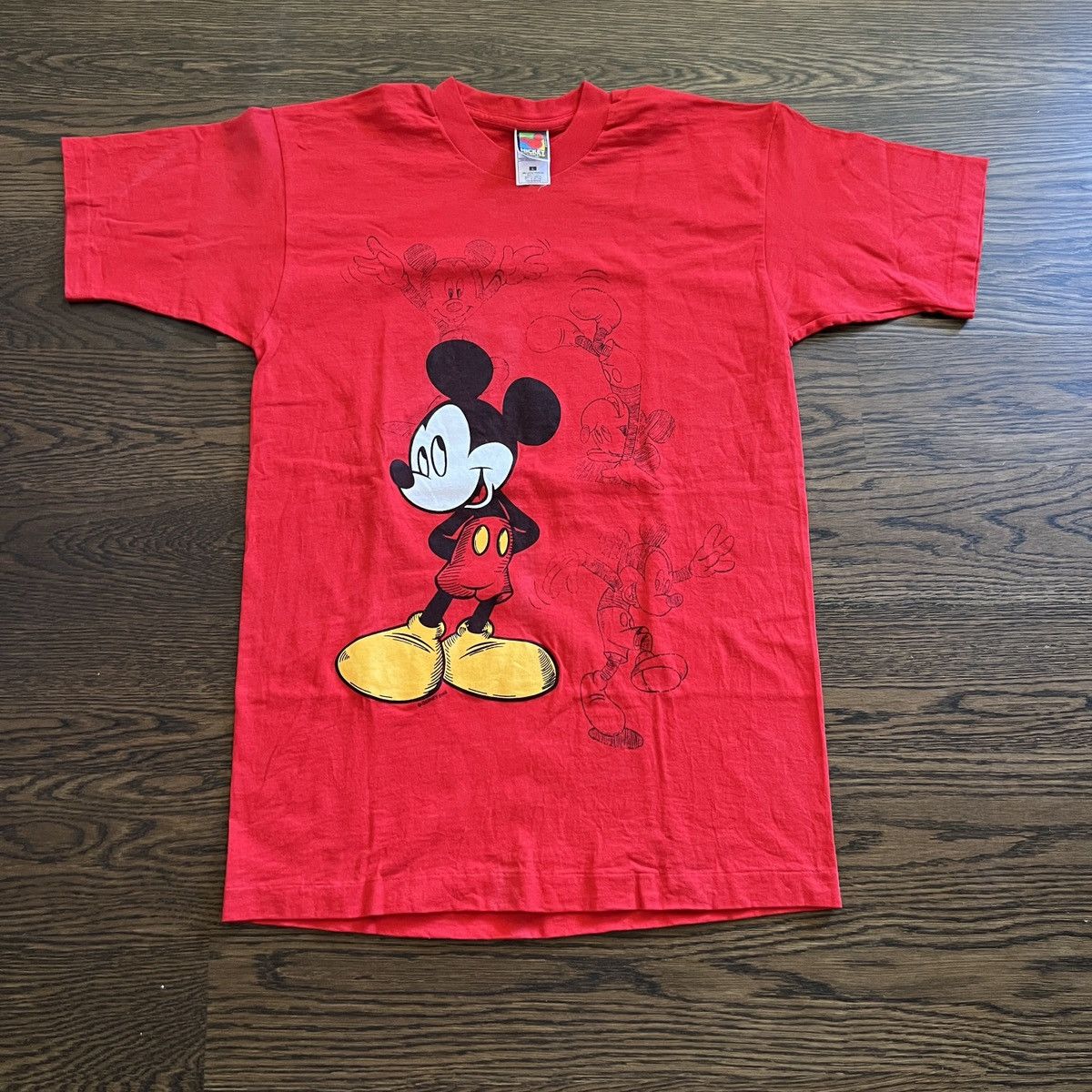 Disney Vintage 90s Disney Mickey Mouse Jerry Leigh shirt Size US L / EU 52-54 / 3 - 1 Thumbnail