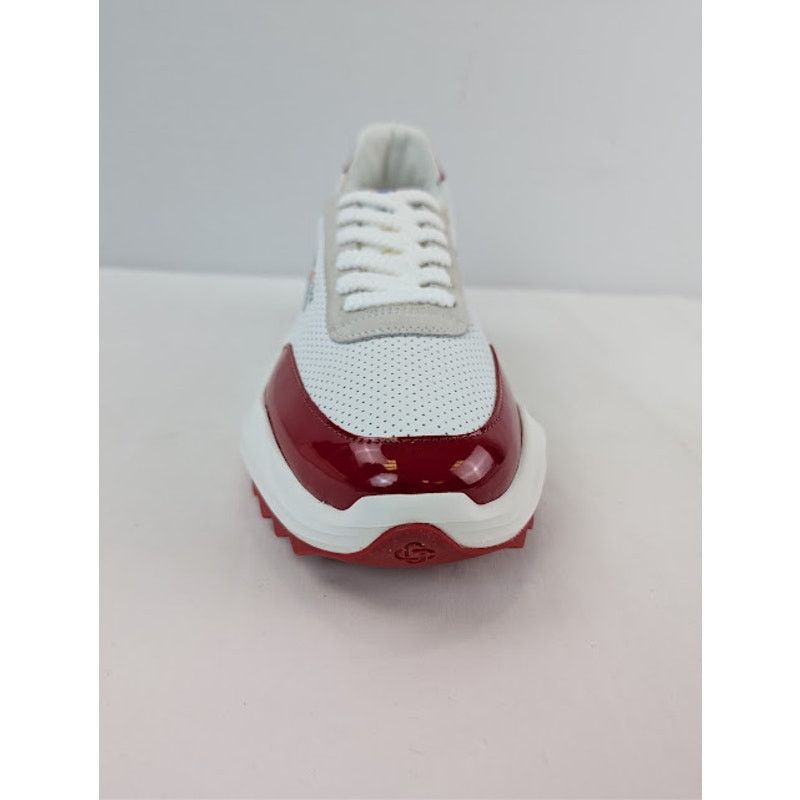 Casablanca o1rshd1 Leather Atlantis Sneaker in White / Red Size US 10.5 / EU 43-44 - 15 Thumbnail