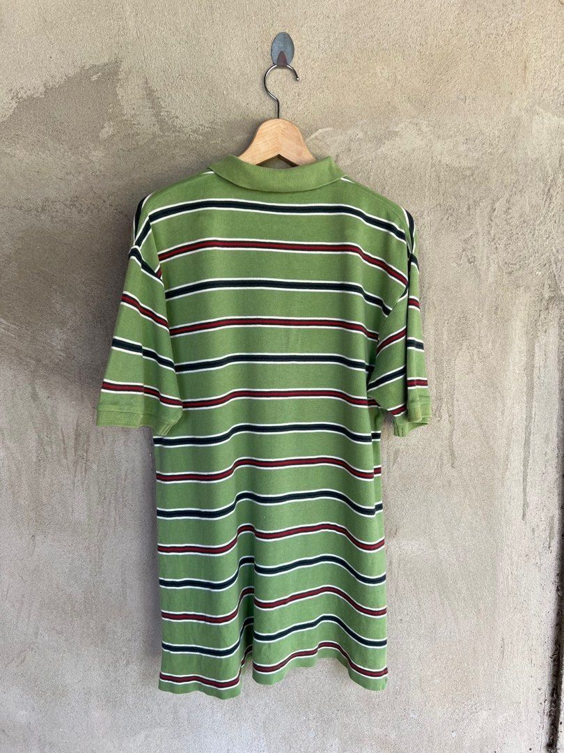 Yves Saint Laurent Vintage YvesSaintLaurent Striped Design Collar Tshirt Size US L / EU 52-54 / 3 - 6 Thumbnail