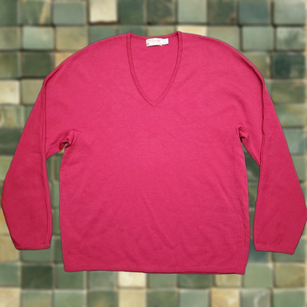 Zephyr St Croix Knits Sweater Women L Pink Long Sleeve 100% Zephyr Wool Made in USA Vintage Mens? Size L / US 10 / IT 46 - 1 Thumbnail