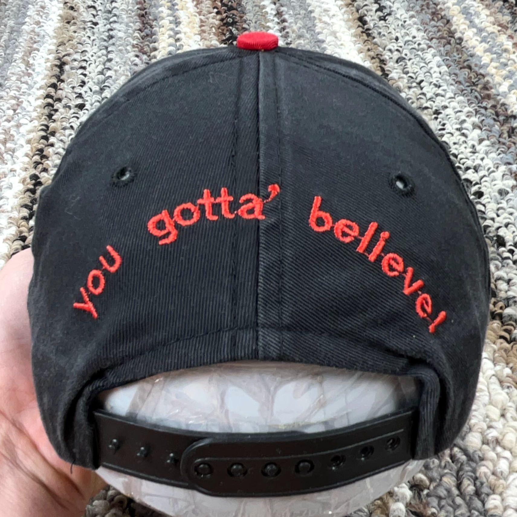 Brooks VINTAGE Garth Brooks Hat Cap Snapback Black Red Country Music Band Tour Rap Tee Size ONE SIZE - 6 Thumbnail