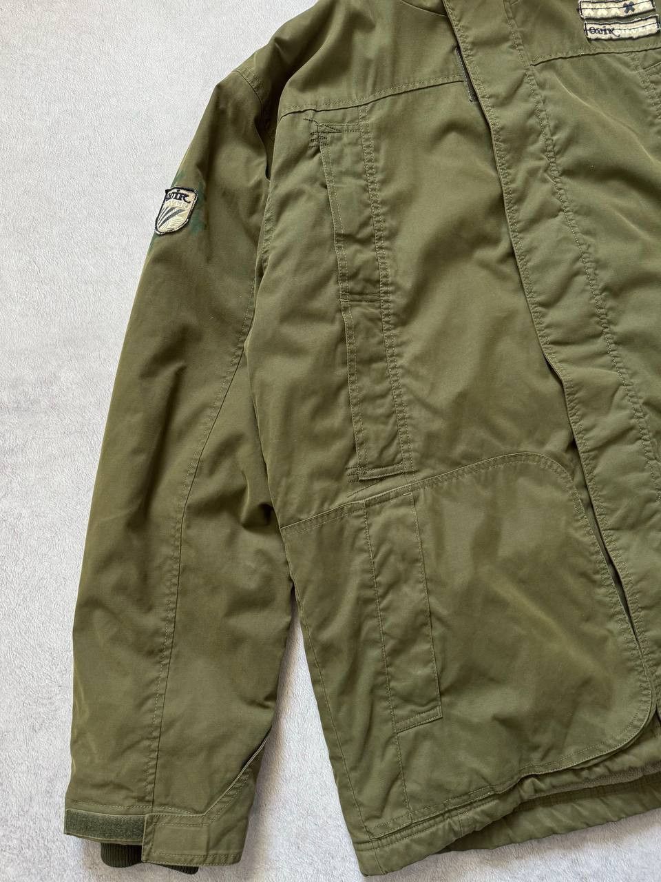 Quiksilver Vintage Quiksilver Olive Green Parka Jacket Fur Hood Size US XL / EU 56 / 4 - 5 Thumbnail