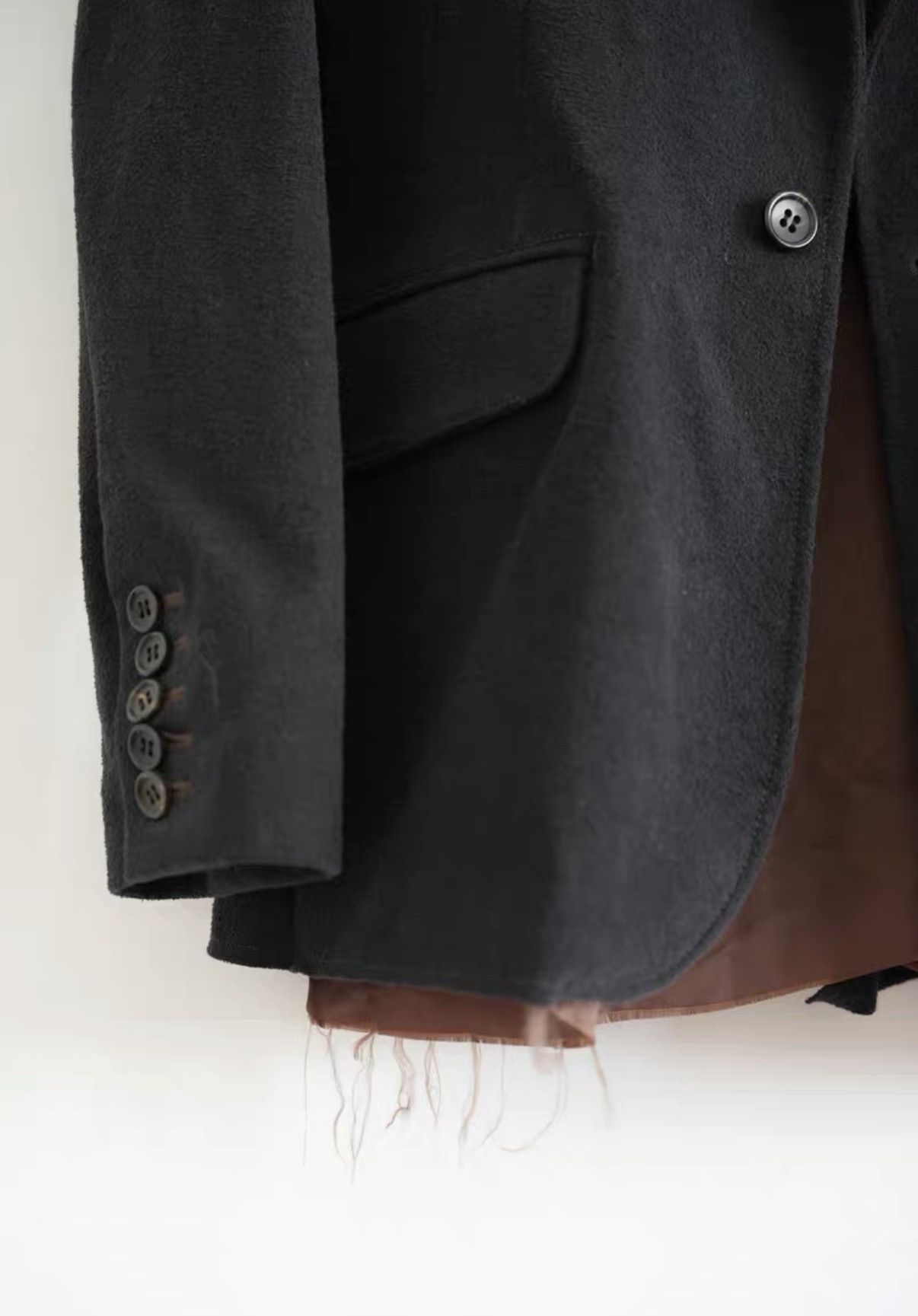 Sulvam Sulvam 19AW Cut-Off Raw Edge Blazer K4 Size US S / EU 44-46 / 1 - 4 Thumbnail