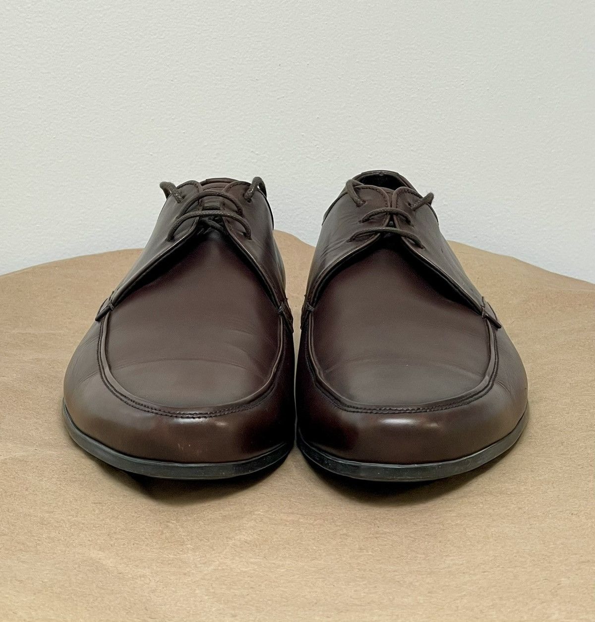 Prada PRADA MENS Black Lace Up Derby Sz EU42.5/ US9.5 Italy New Size US 9.5 / EU 42-43 - 5 Thumbnail