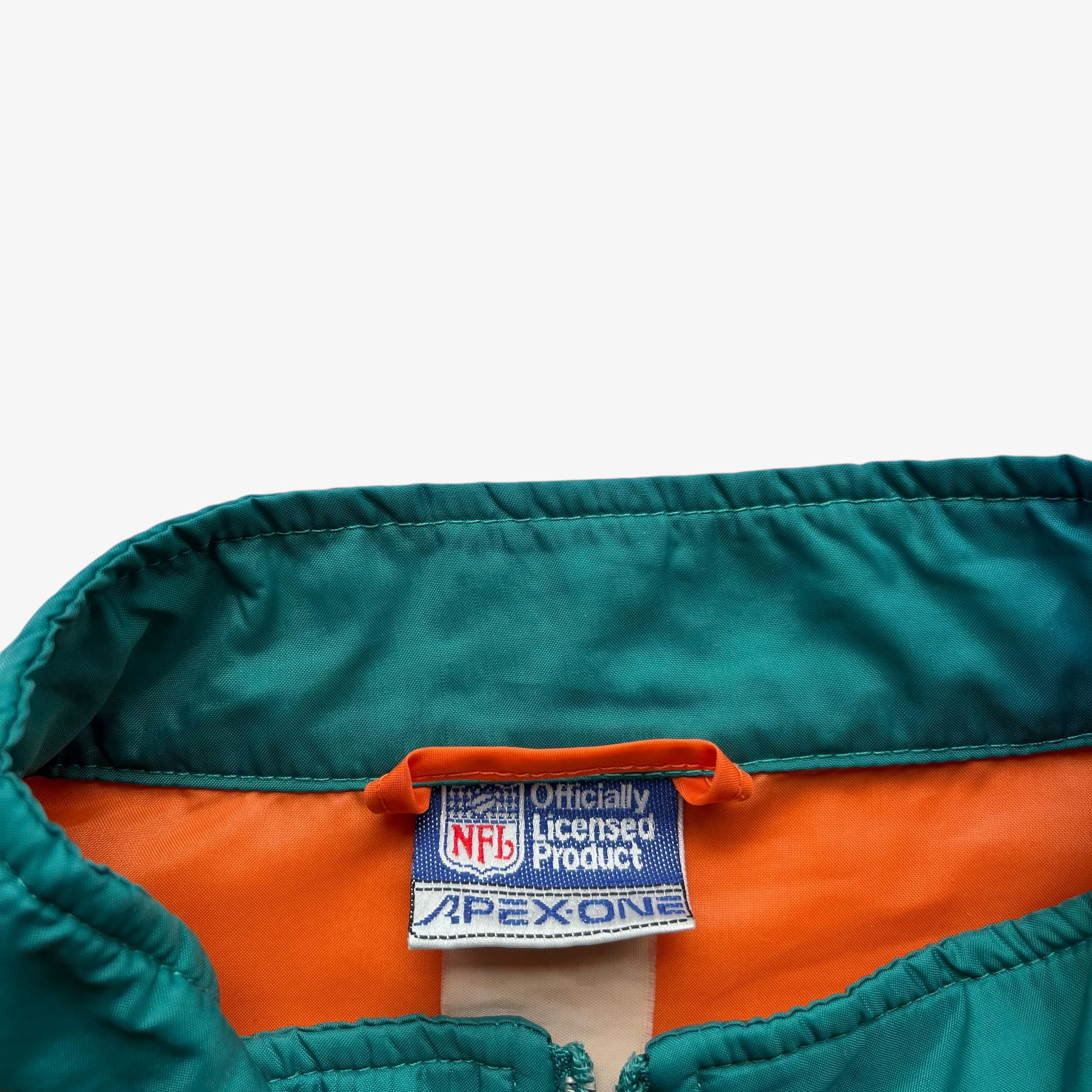 Apex One Vintage 90s Men's Apex One NFL Miami Dolphins Jacket Size US L / EU 52-54 / 3 - 4 Thumbnail
