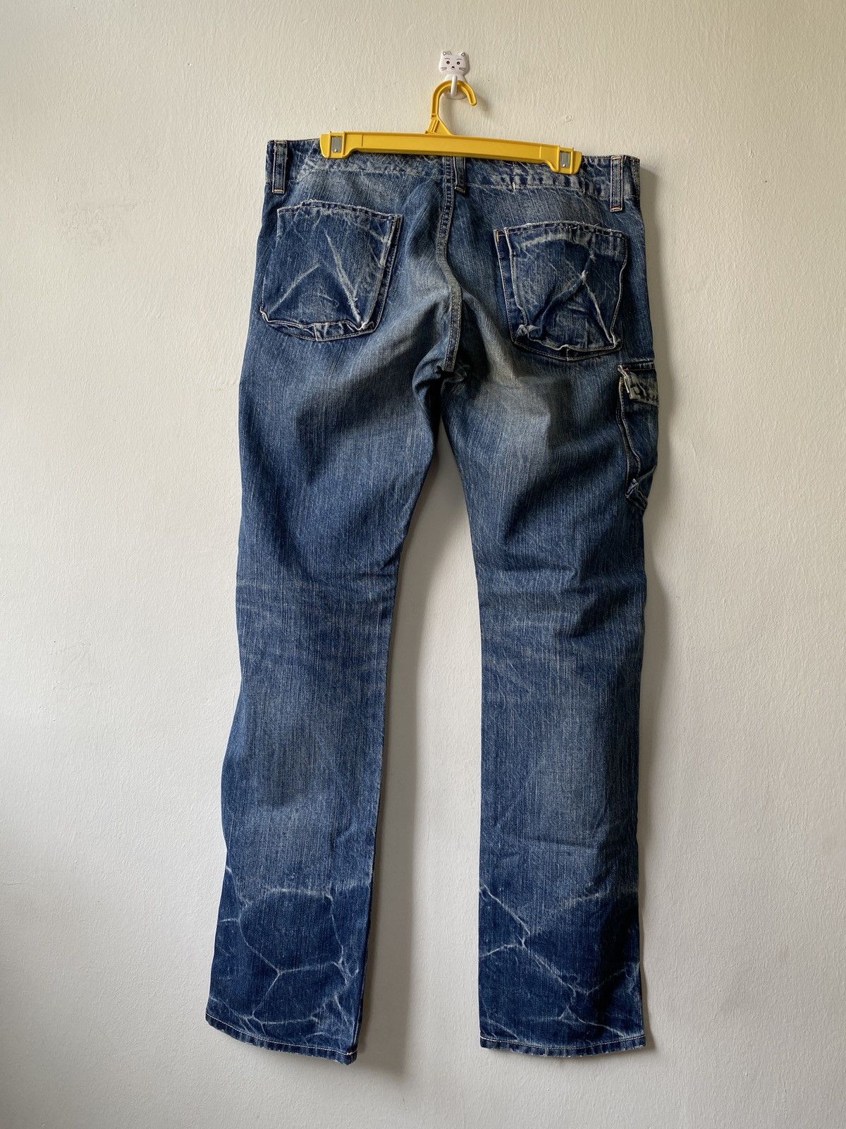 Japanese Brand John Bull Cargo Distressed Denim