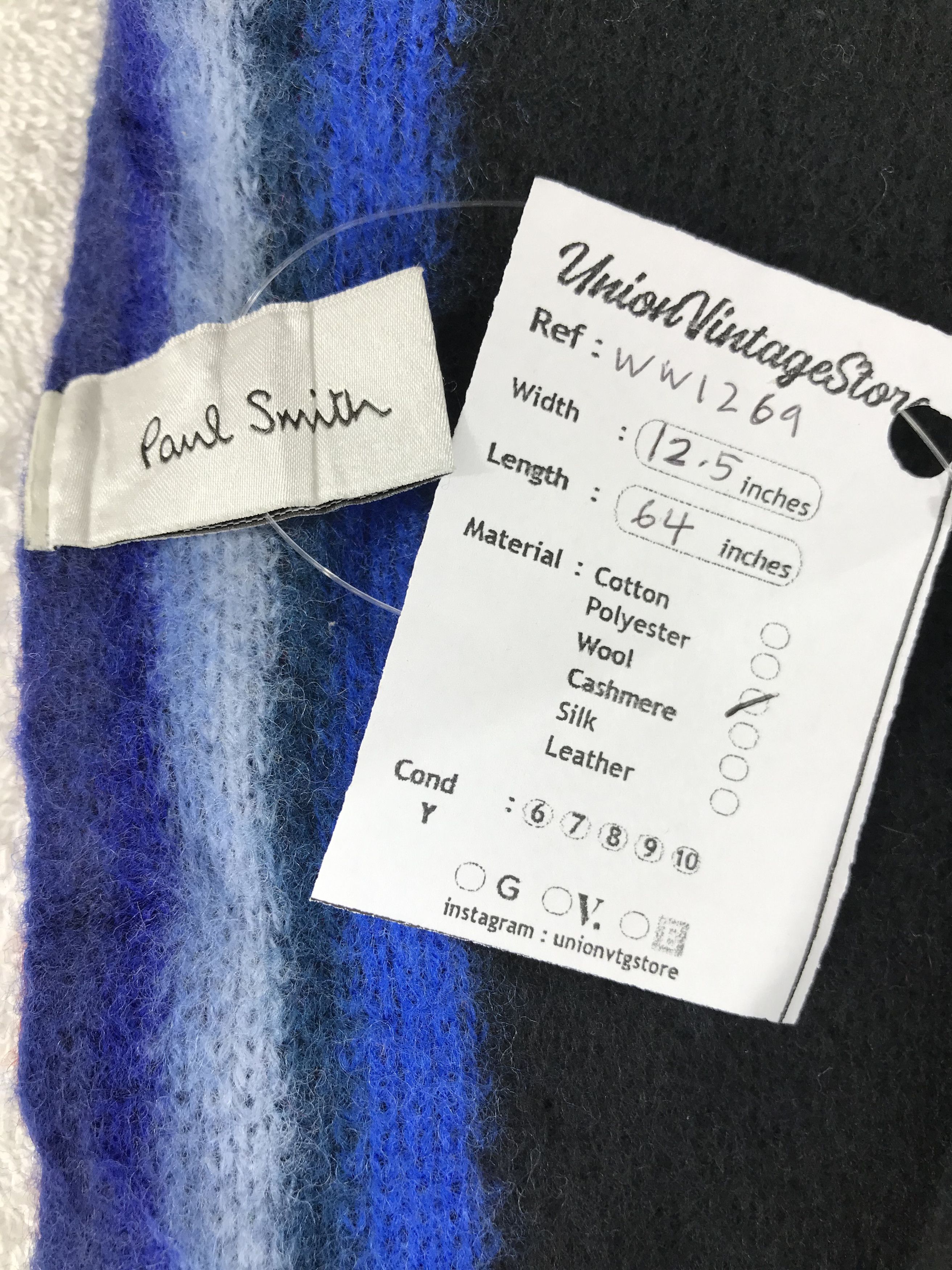 Paul Smith × Vintage Paul Smith Scarf / Muffler / Neckwear - WW1269 Size ONE SIZE - 6 Thumbnail