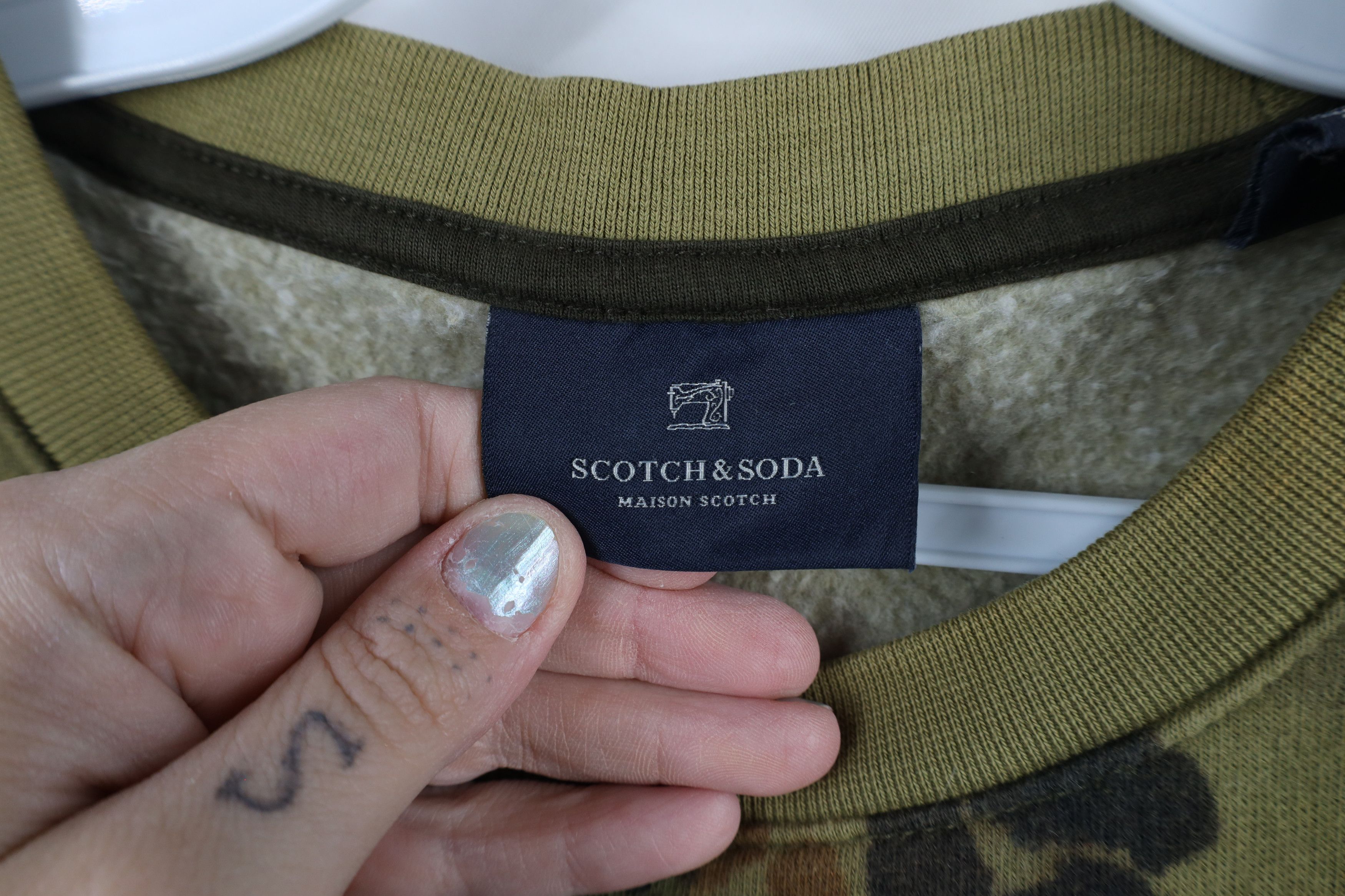 Scotch & Soda × Vintage Scotch & Soda Abstract Acid Wash Flower Crewneck Sweatshirt Size XS / US 0-2 / IT 36-38 - 8 Thumbnail