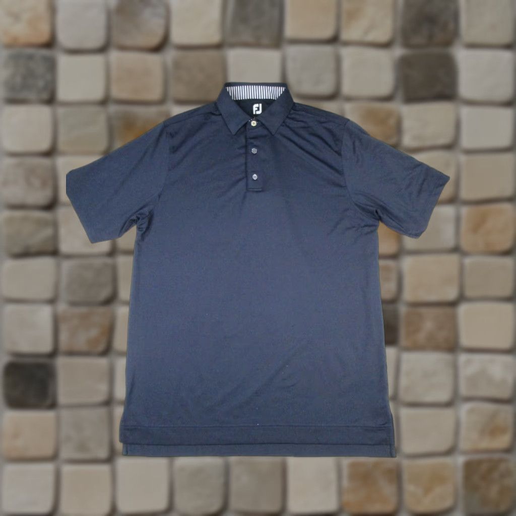 Footjoy FootJoy Golf Polo Shirt Mens Medium Blue Short Sleeve Collared Logo Regular Fit Size US M / EU 48-50 / 2 - 1 Thumbnail