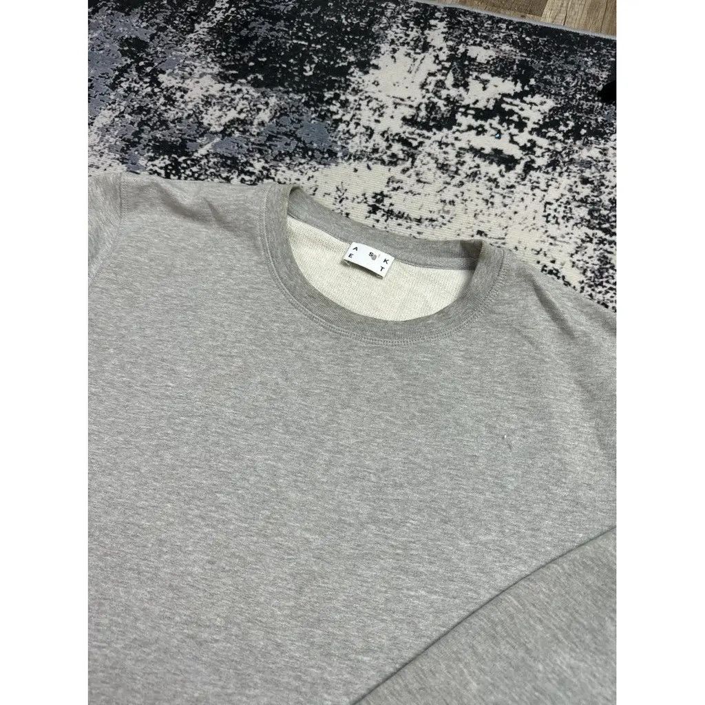 Asket Asket Crewneck Sweatshirt Grey Size L Size US L / EU 52-54 / 3 - 3 Thumbnail