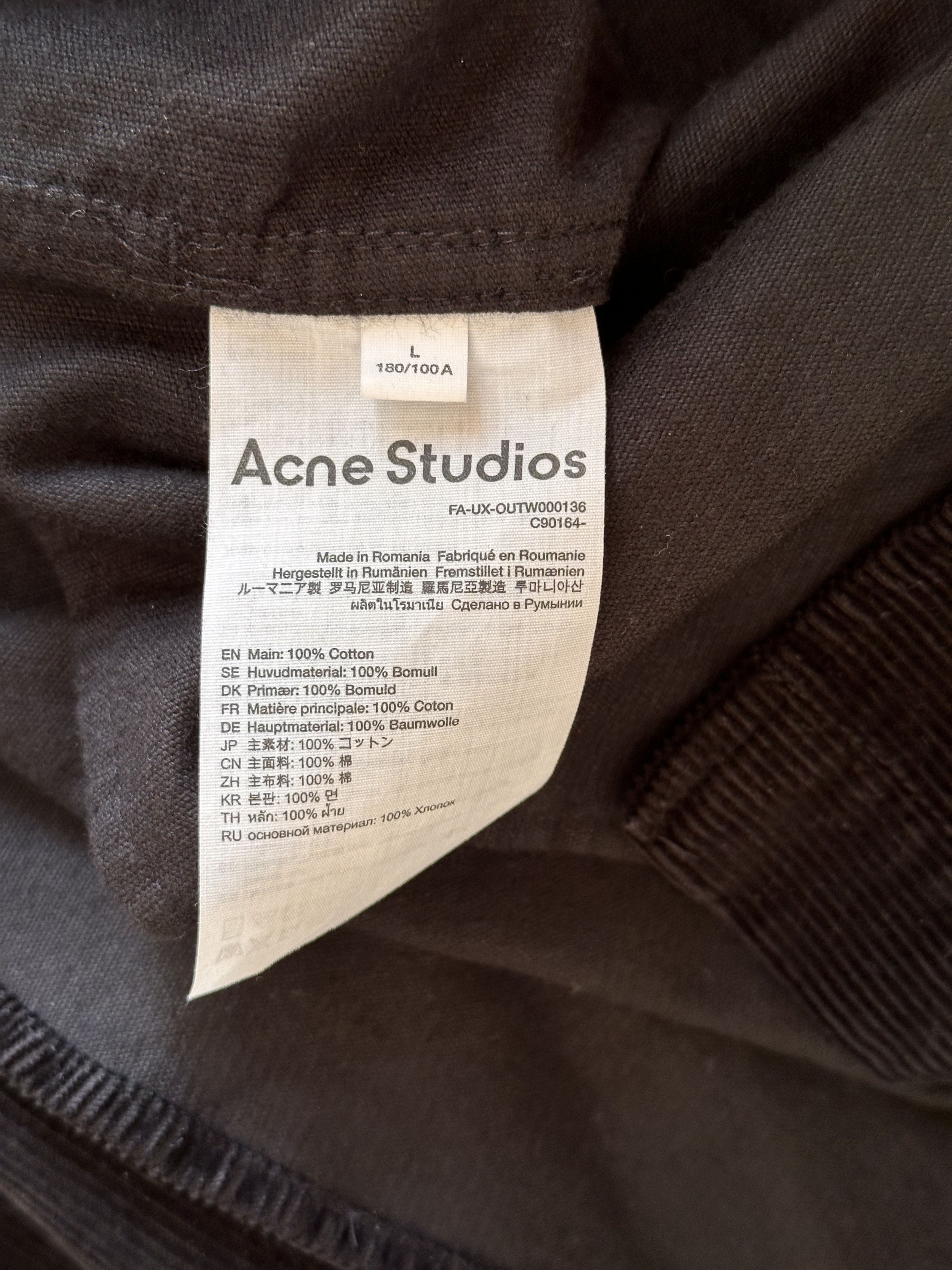 Acne Studios Corduroy Overshirt Size US L / EU 52-54 / 3 - 3 Thumbnail