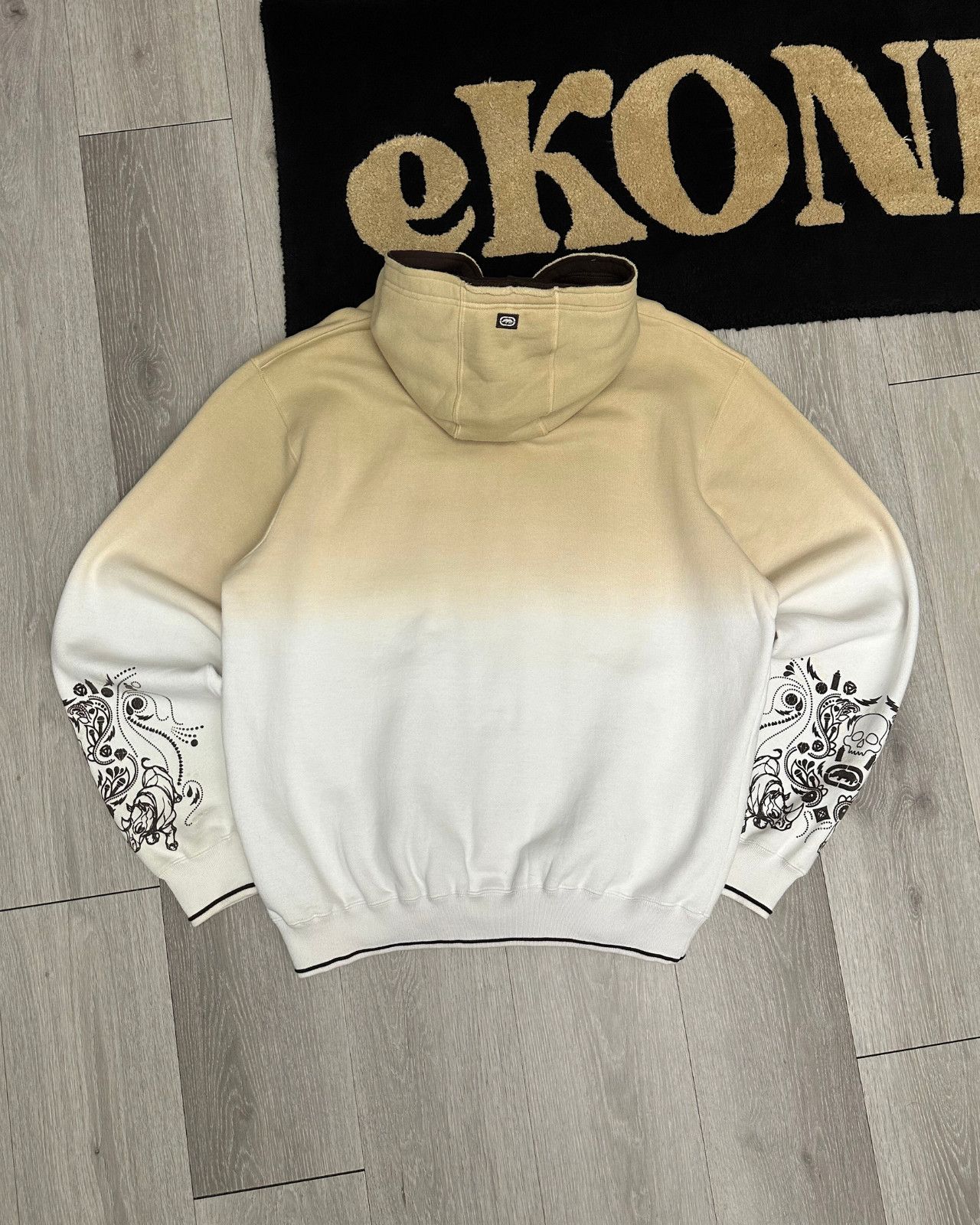 Ecko Unltd. Rare Y2K Ecko Unltd. Embroidered Ombre Zip-Up Hoodie - XL Size US XL / EU 56 / 4 - 2 Thumbnail