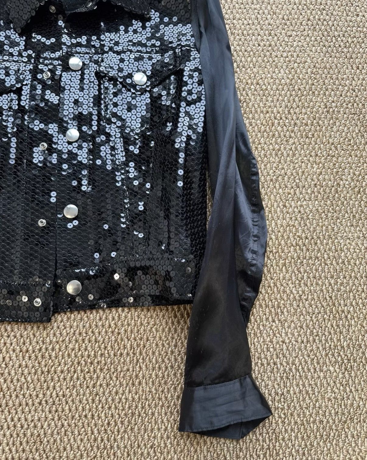 Comme des Garcons Comme des Garçons Sequin Panel Cropped Jacket K23 Size US M / EU 48-50 / 2 - 3 Thumbnail