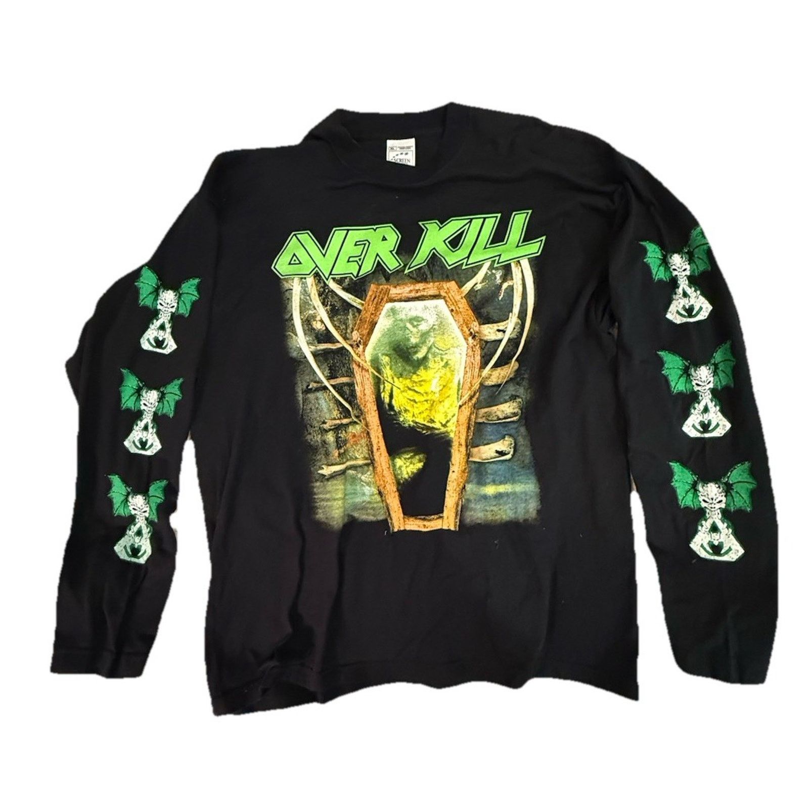 Vintage Overkill Longsleeve F@@k You Screen Stars Vintage t- Shirt Size US XL / EU 56 / 4 - 1 Thumbnail